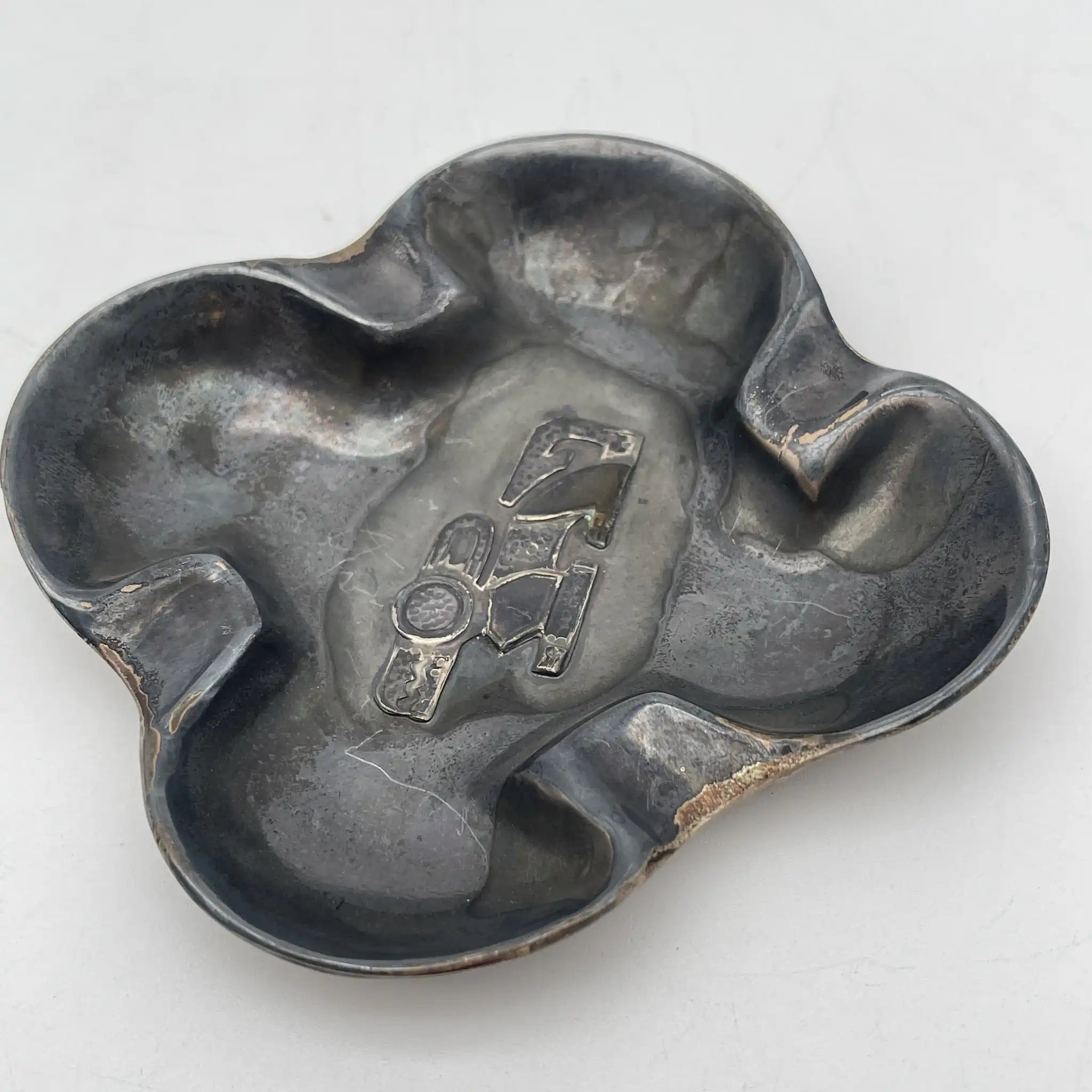 [Vintage] Ashtray / Del Pilar / Estimated 1950-70s / Sterling Silver / Peru