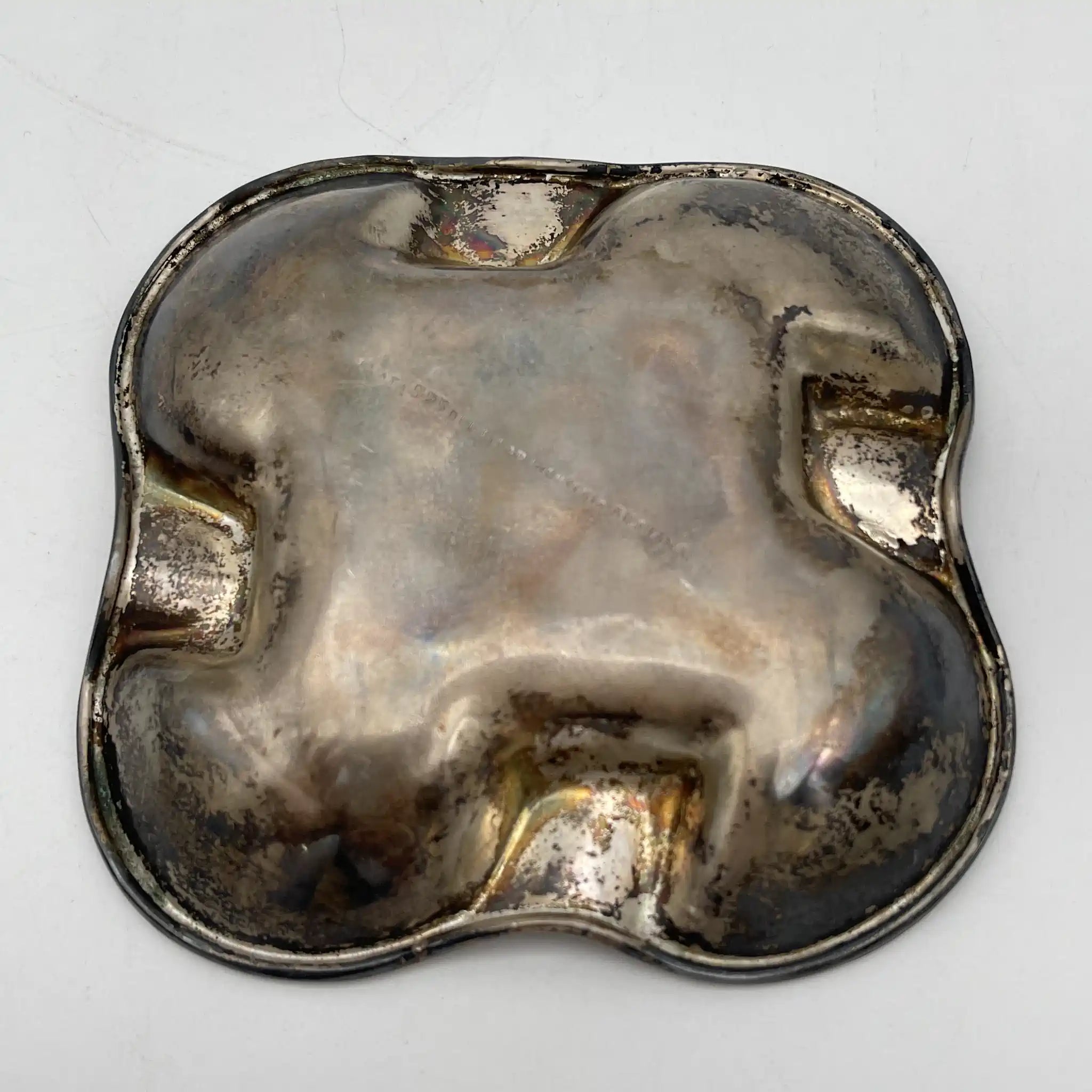 [Vintage] Ashtray / Del Pilar / Estimated 1950-70s / Sterling Silver / Peru