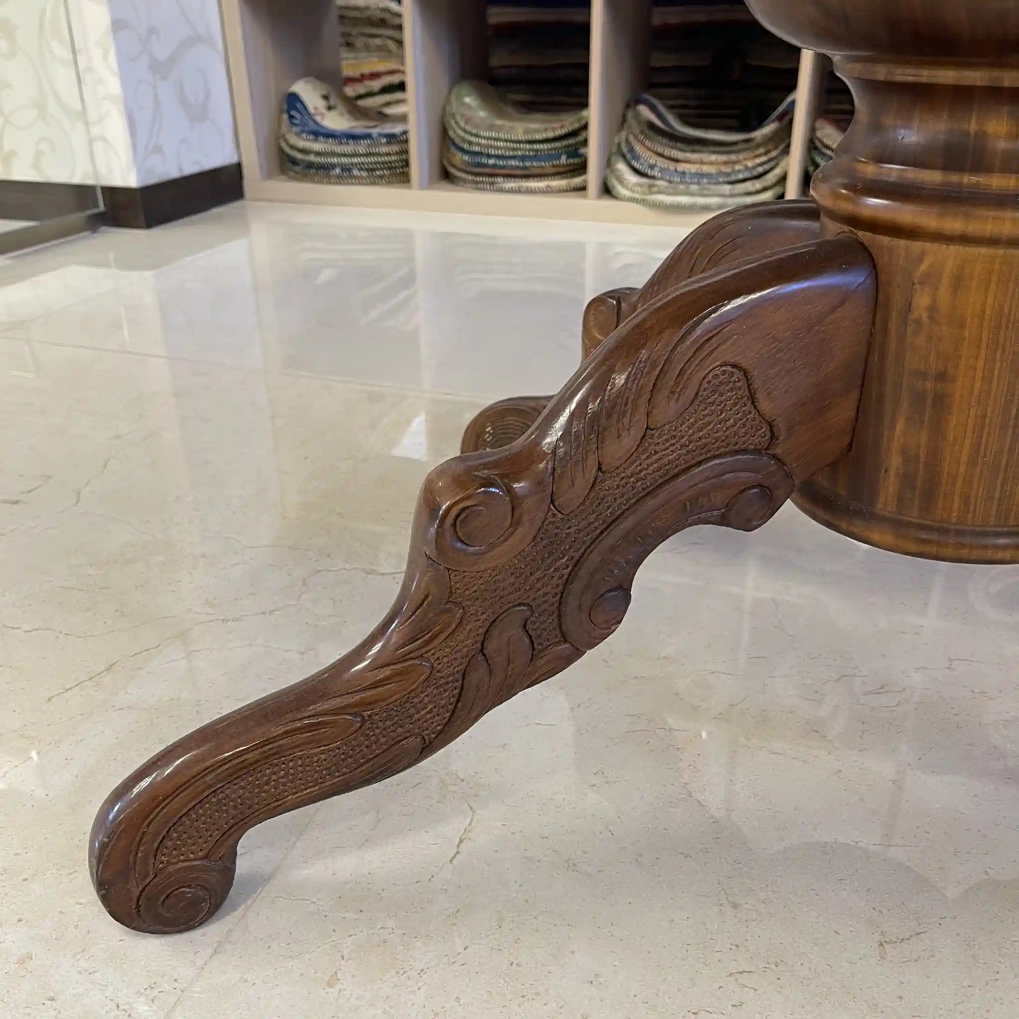 [Antique] Antique Dining Set / Italy / Inlay 