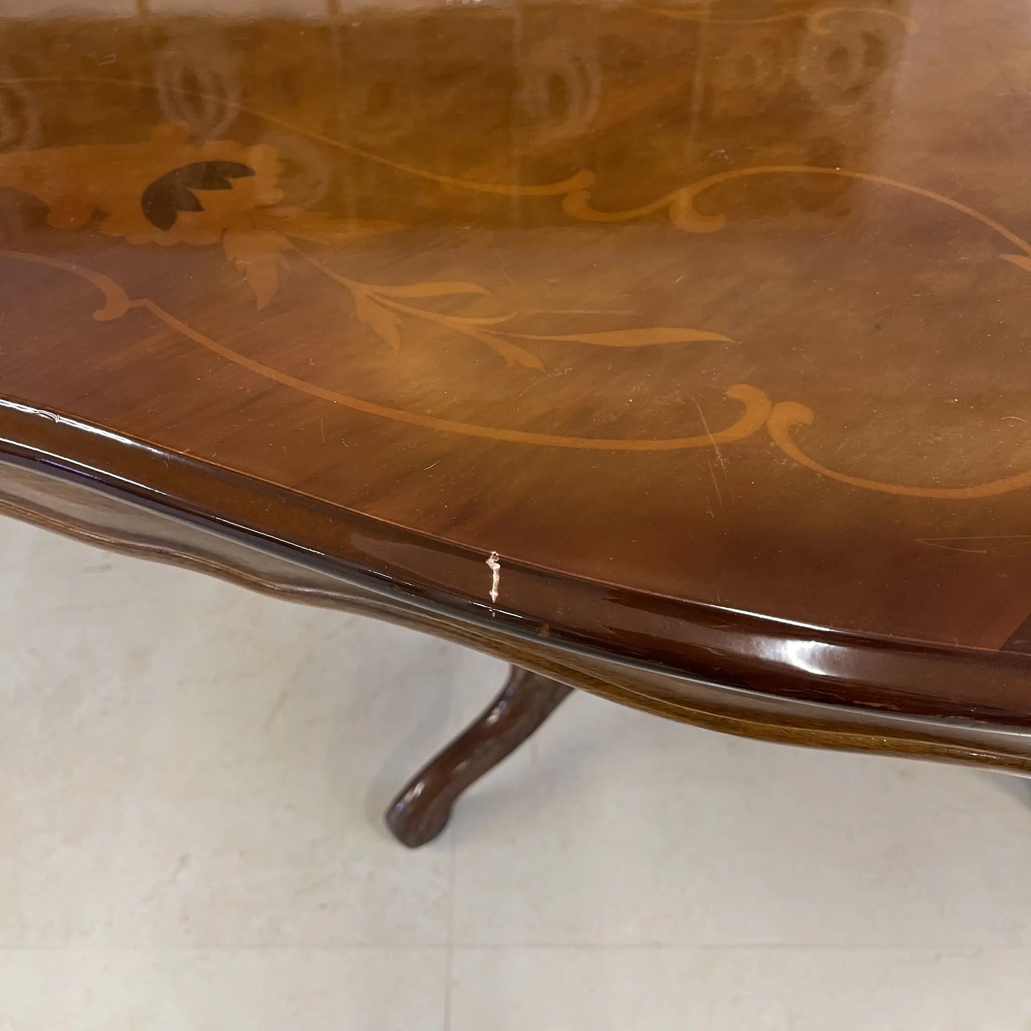 [Antique] Antique Dining Set / Italy / Inlay 