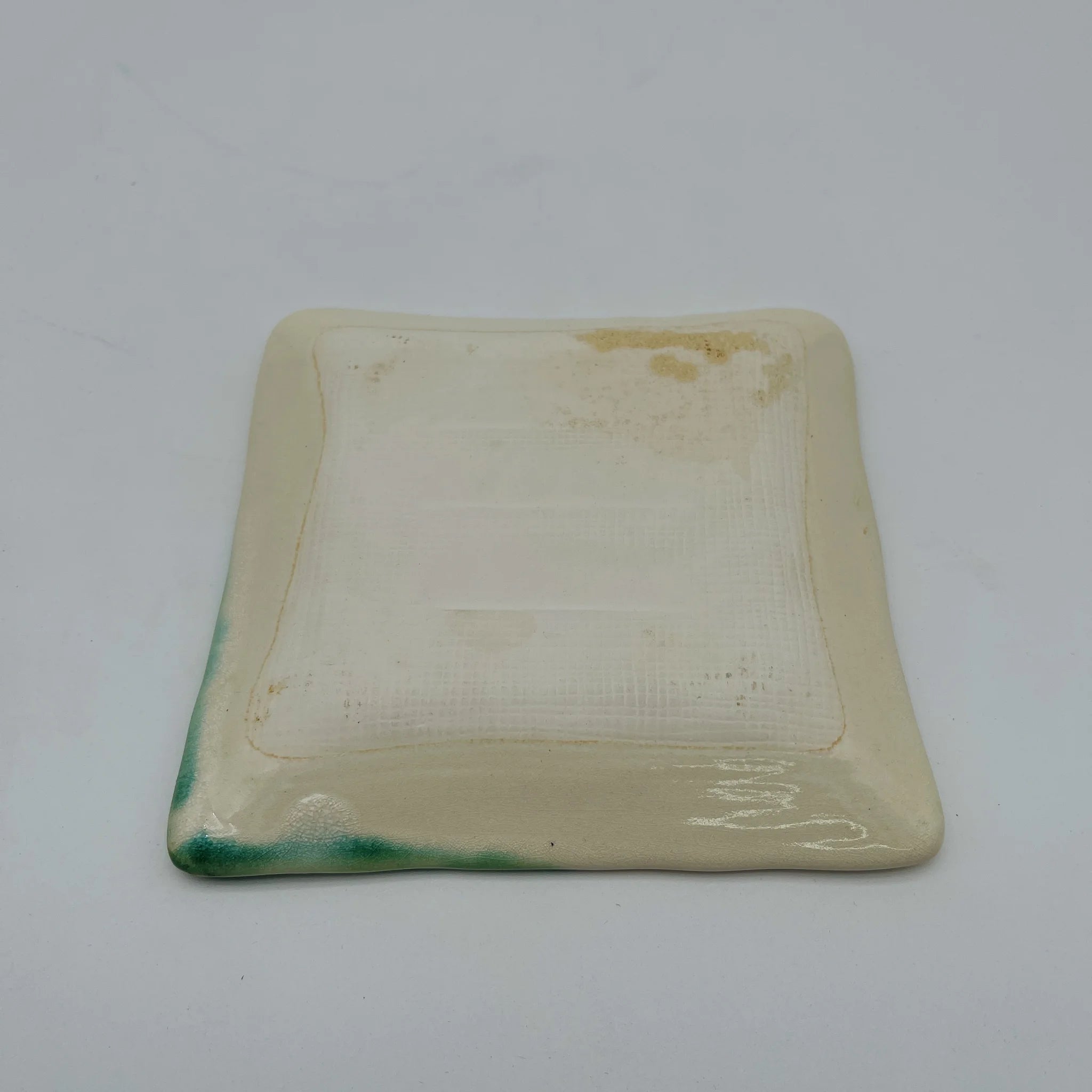 【リユース】 銘々皿 6P / 珠山作 / 織部焼 / 陶器 / 日本 / 箱付き