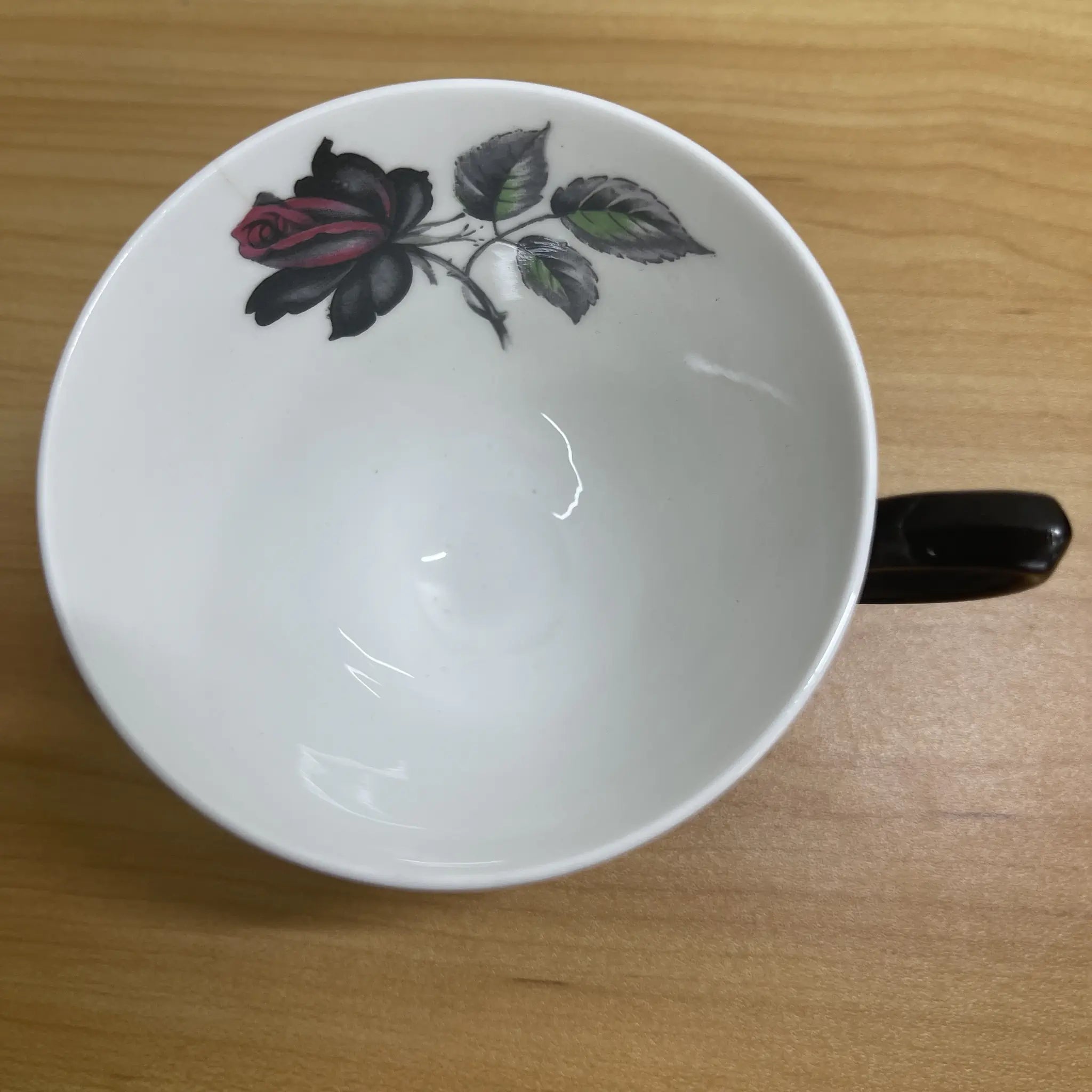 【复古】三重奏（c&s +甜点盘）2p / Royal Albert / Masquerade /估计20c中期/ Bone China /英国/黑玫瑰