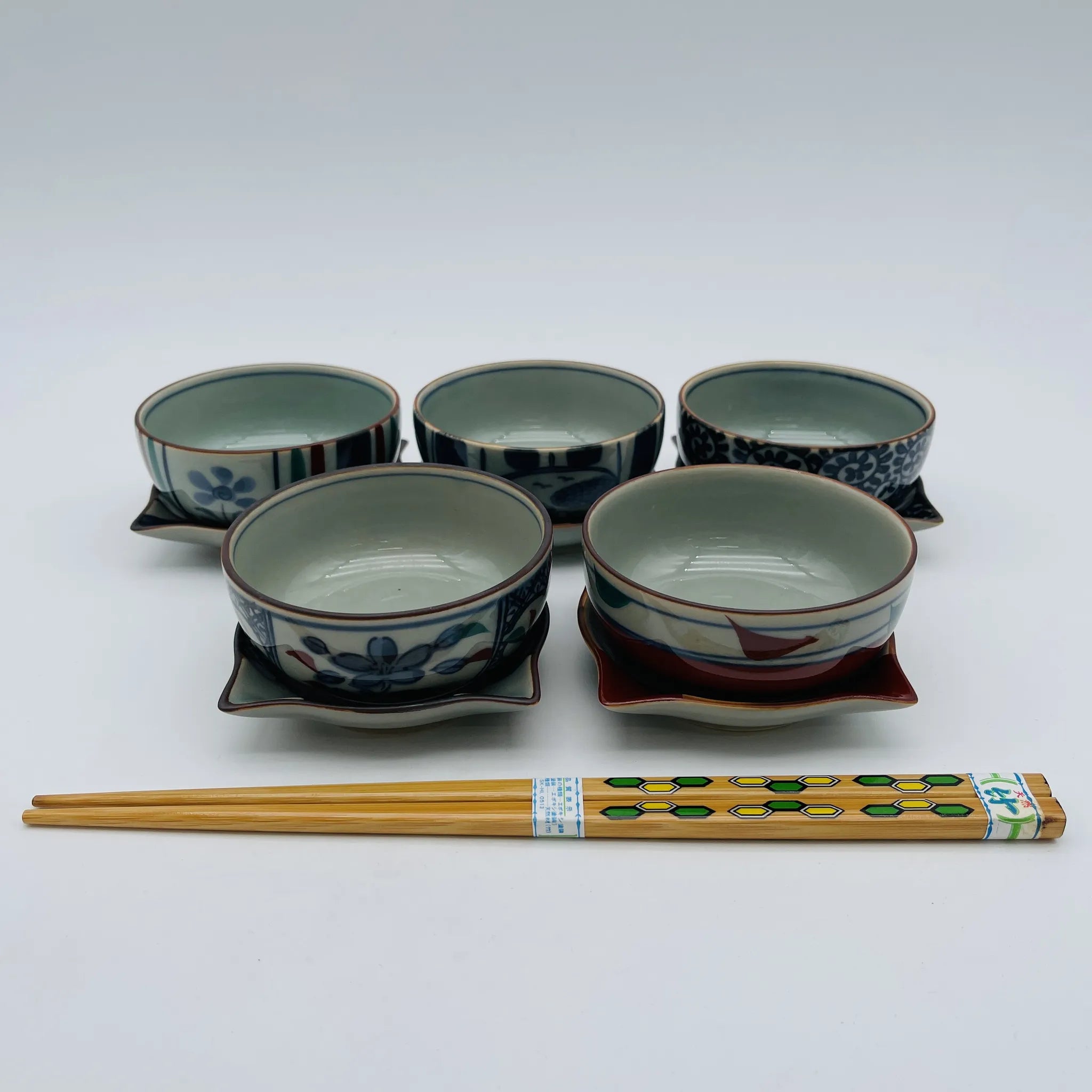 【リユース】 小料理揃 / 清秀窯 / 京古染 有田焼 / 日本 / 箱付き