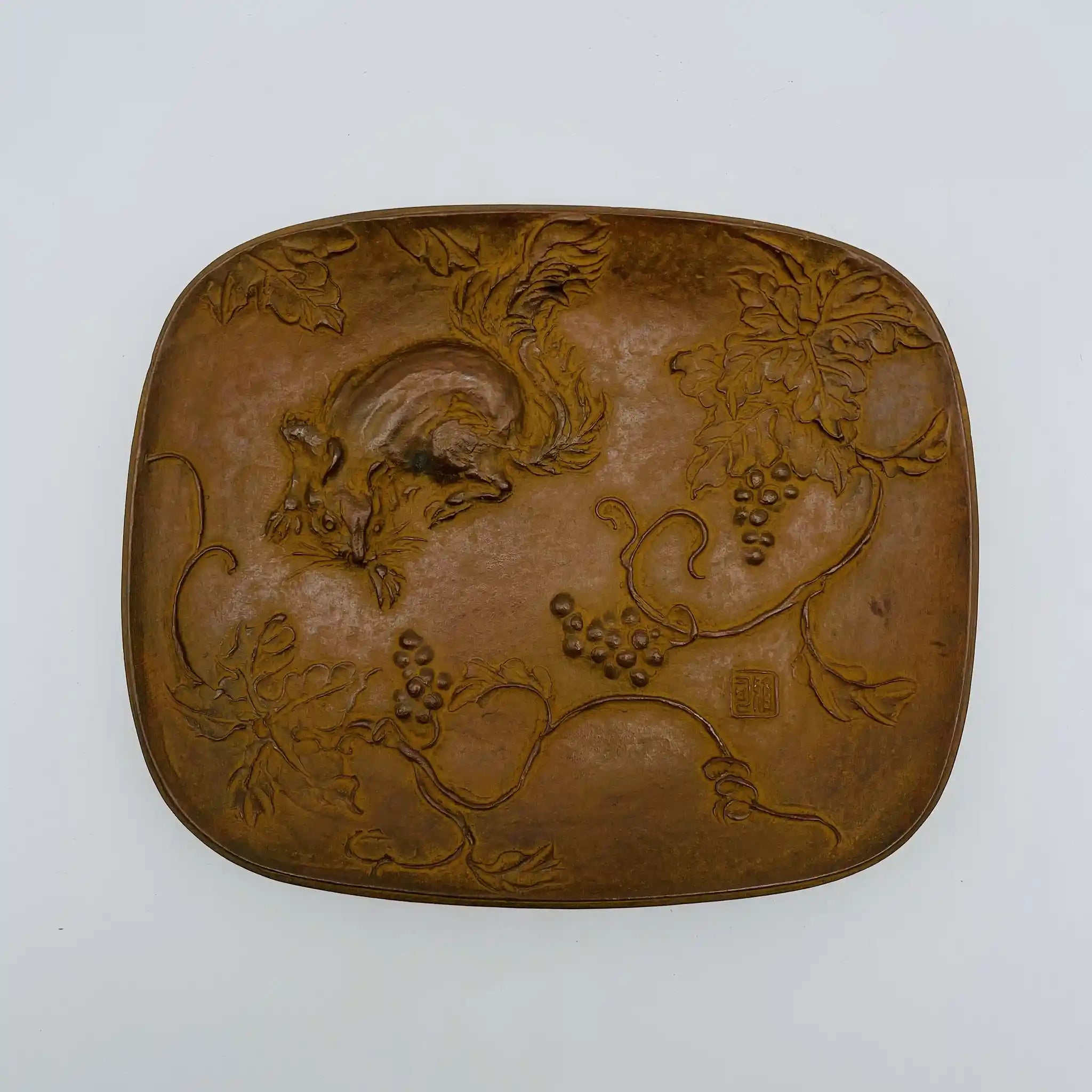 【リユース】 鋳銅皿 / 名取川雅司作 / 豊饒 / 銅 / 日本 / 箱付き