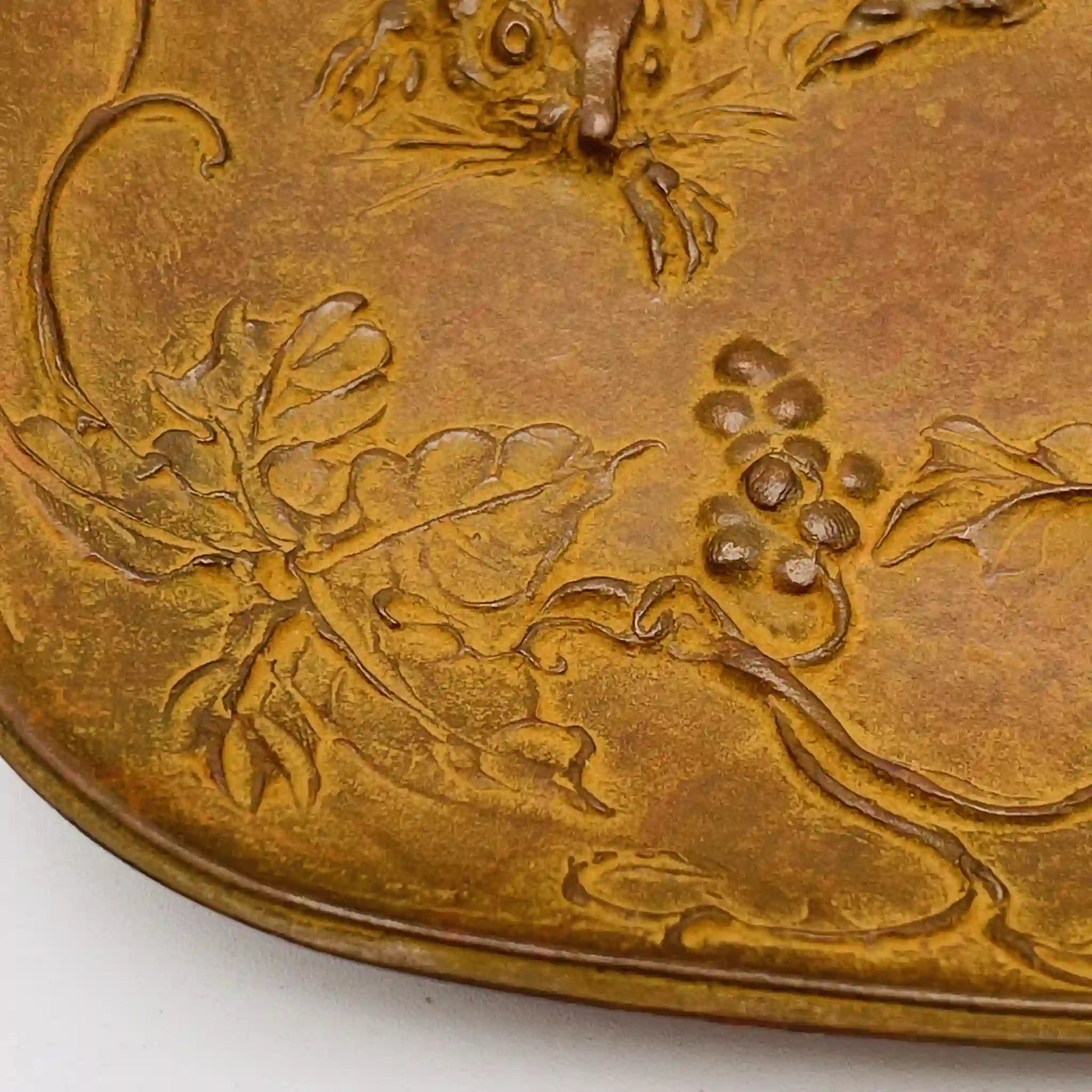 【リユース】 鋳銅皿 / 名取川雅司作 / 豊饒 / 銅 / 日本 / 箱付き