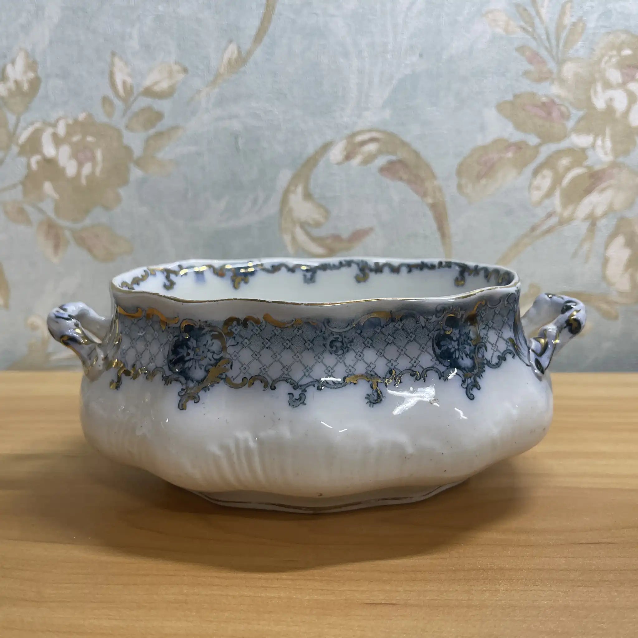 Furnivals / スープチュリーン / Venice / 推定1900前後 / 陶器 / イギリス / ロカイユ, スクロール, ラティスワーク / [アンティーク]