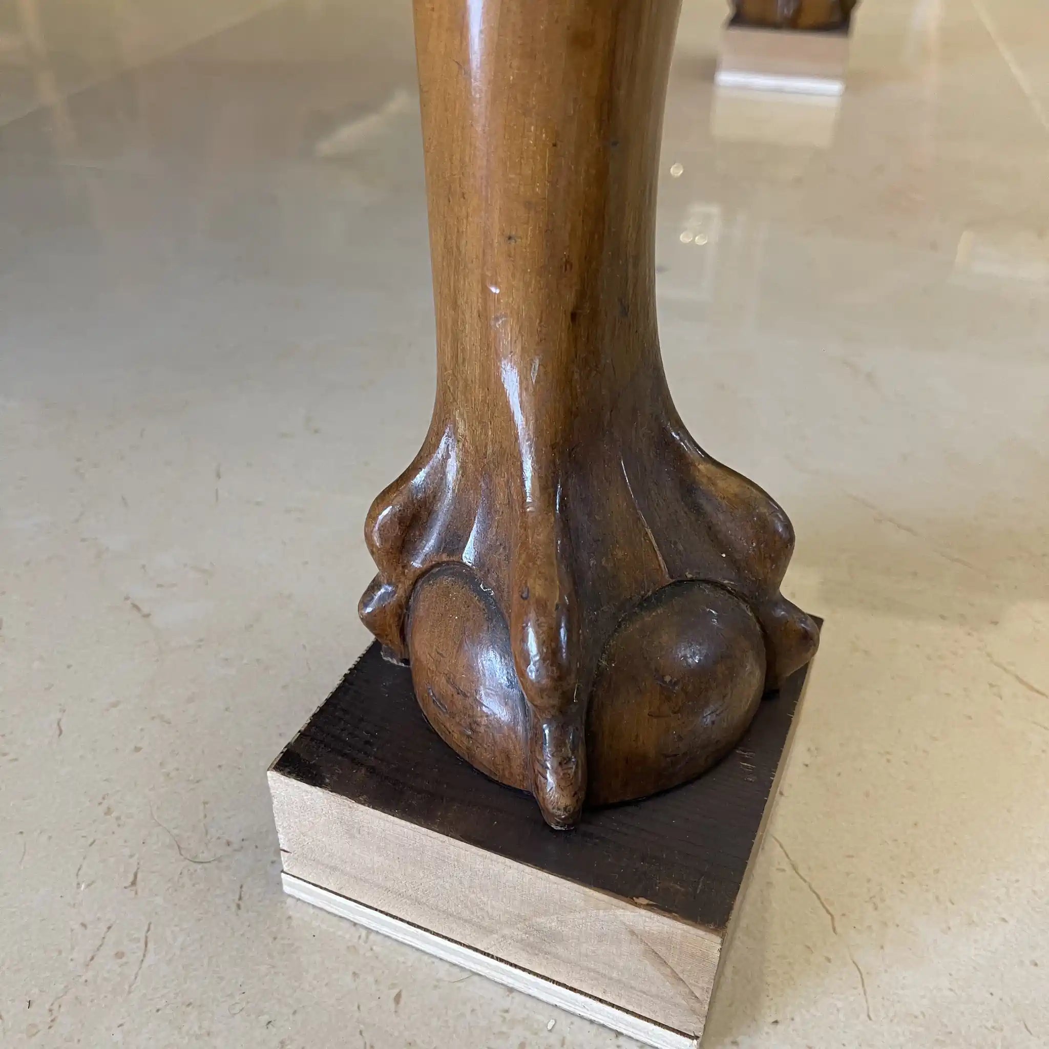 古董餐桌椅套裝/可伸縮餐桌和扶手椅