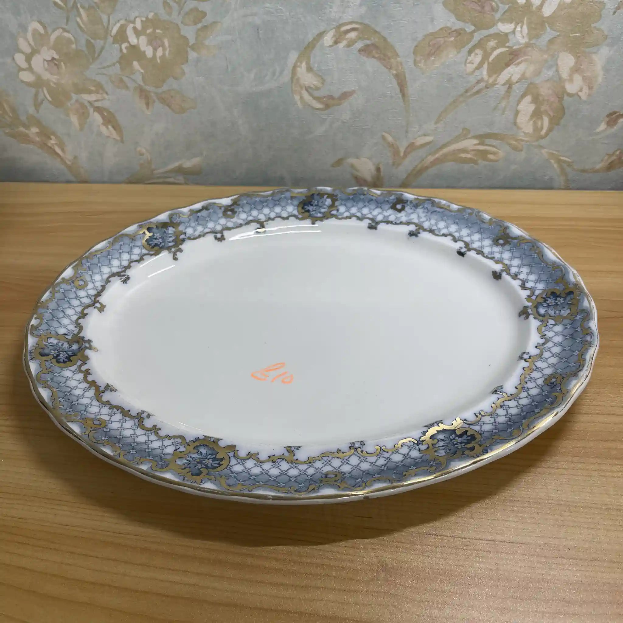 Furnivals / オーバルプラター (大皿) / Venice / 推定1900前後 / 陶器 / イギリス / ロカイユ, スクロール, ラティスワーク / [アンティーク]