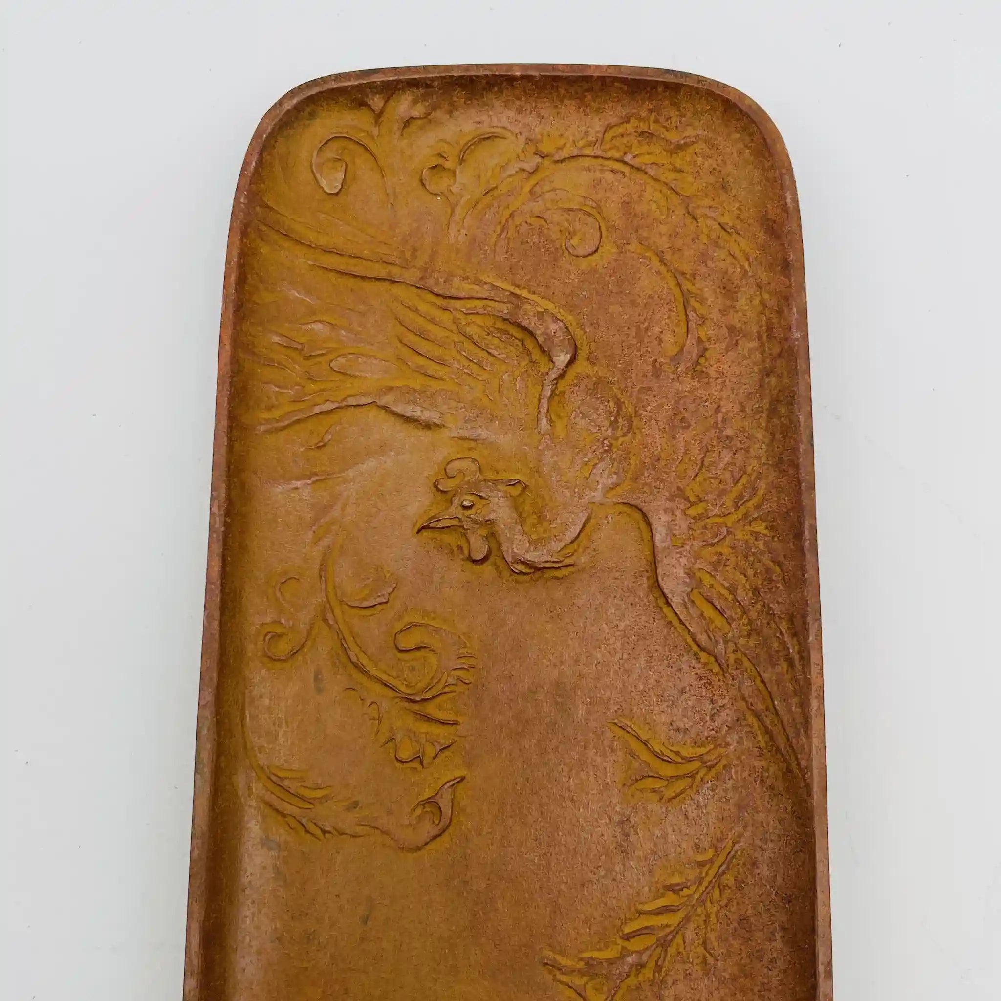 【リユース】 瑞鳥皿 / 名取川雅司 / 高岡銅器 / 銅 / 日本 / 箱付き