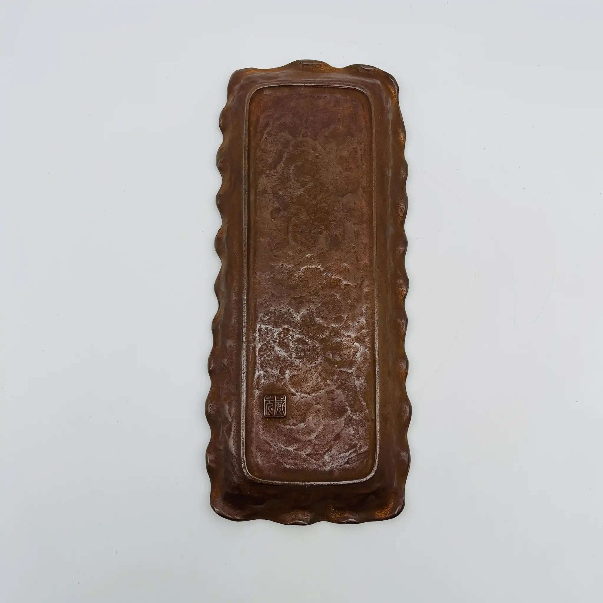 【リユース】 雲龍皿 / 二上常太郎 / 高岡銅器 / 銅 / 日本 / 箱付き