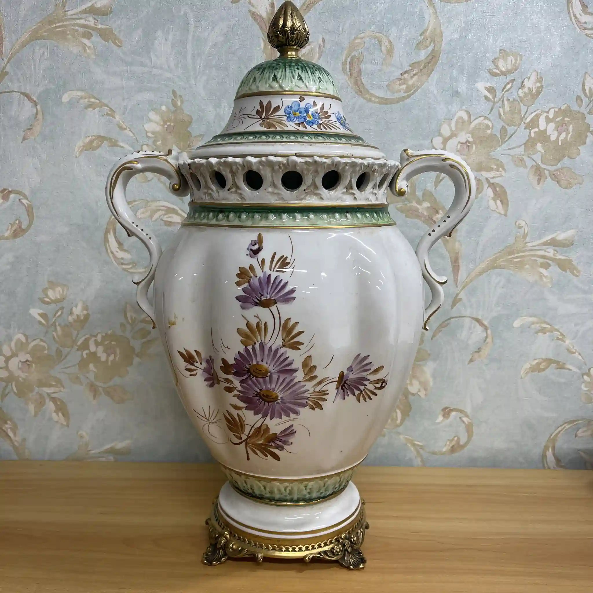 【ビンテージ】 壺（蓋付き）