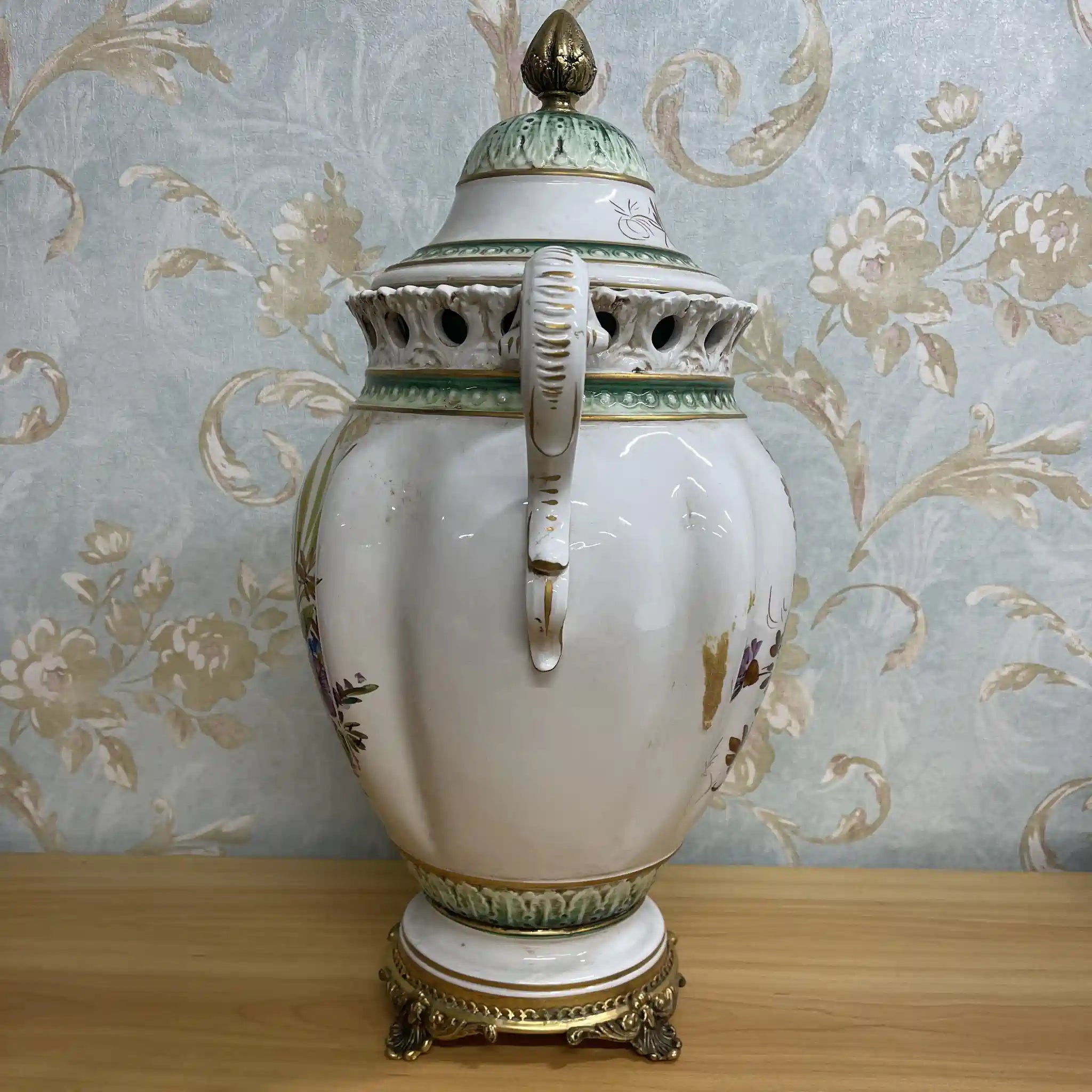 【ビンテージ】 壺（蓋付き）