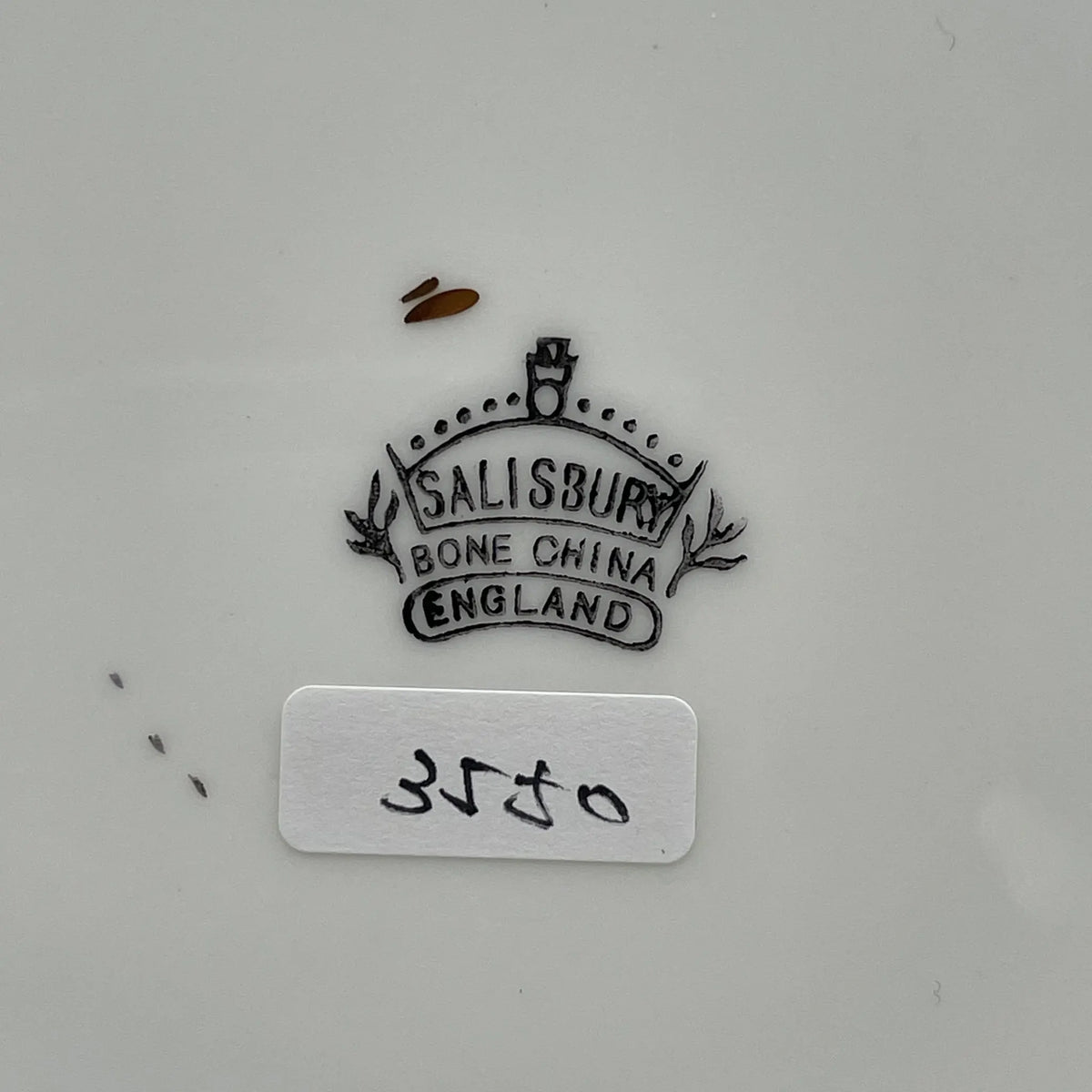 SALISBARY（索尔兹伯里）/杯子&碟子三人组/ 1940年代后期~ 1950年代左右/ Bone China /英国/ 金彩，淡蓝色，金彩装饰，阿拉伯金彩冻结图案，蚀刻/[复古]