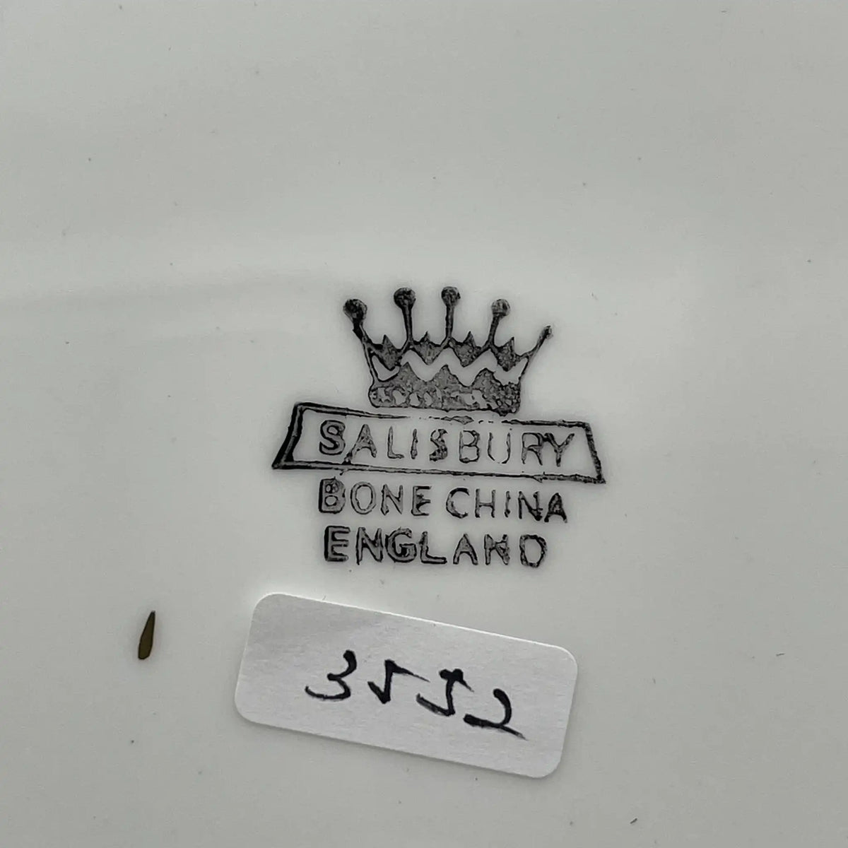 SALISBURY（索尔兹伯里）/蛋糕盘（小碟子）/ 1940年代后期~ 1950年代左右/ Bone China /英国/ 金彩，淡蓝色，金彩装饰，阿拉伯金彩冻结图案，蚀刻/[复古]