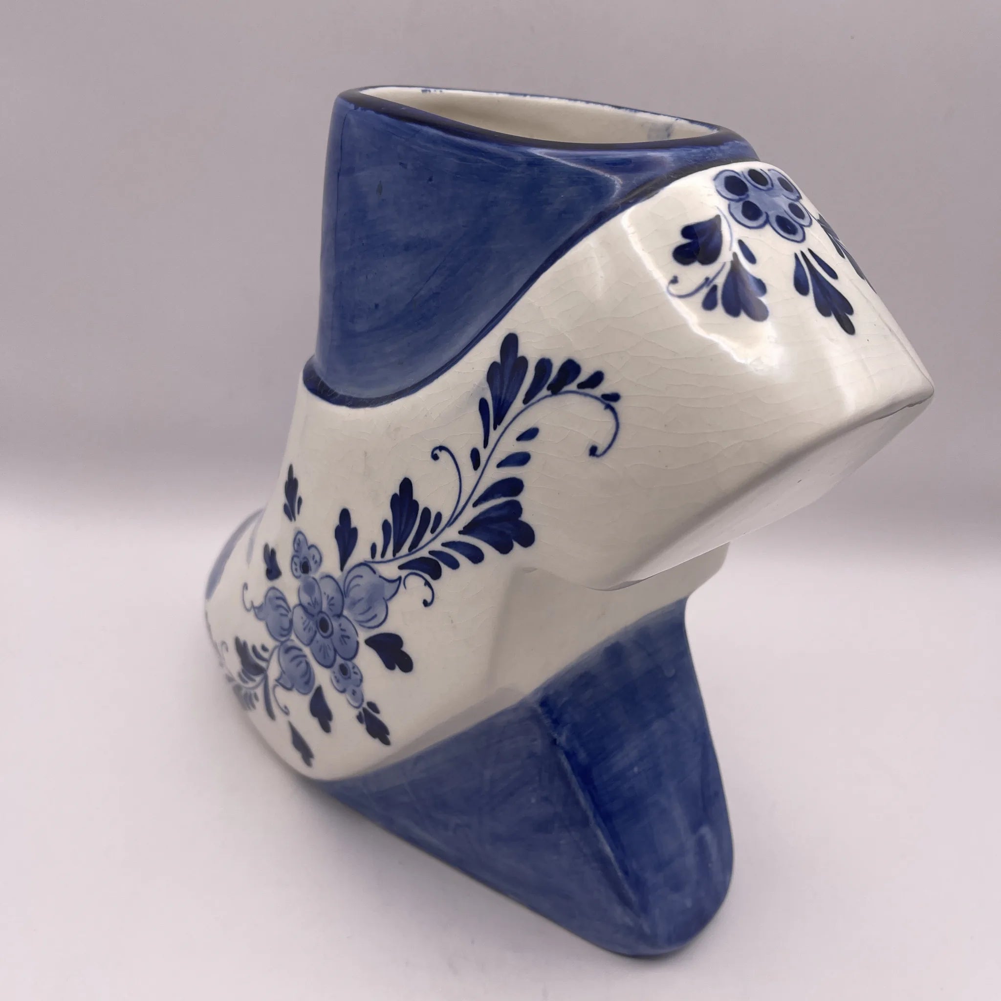 【リユース】 ブーツフラワーベース / デルフト焼 / オランダ