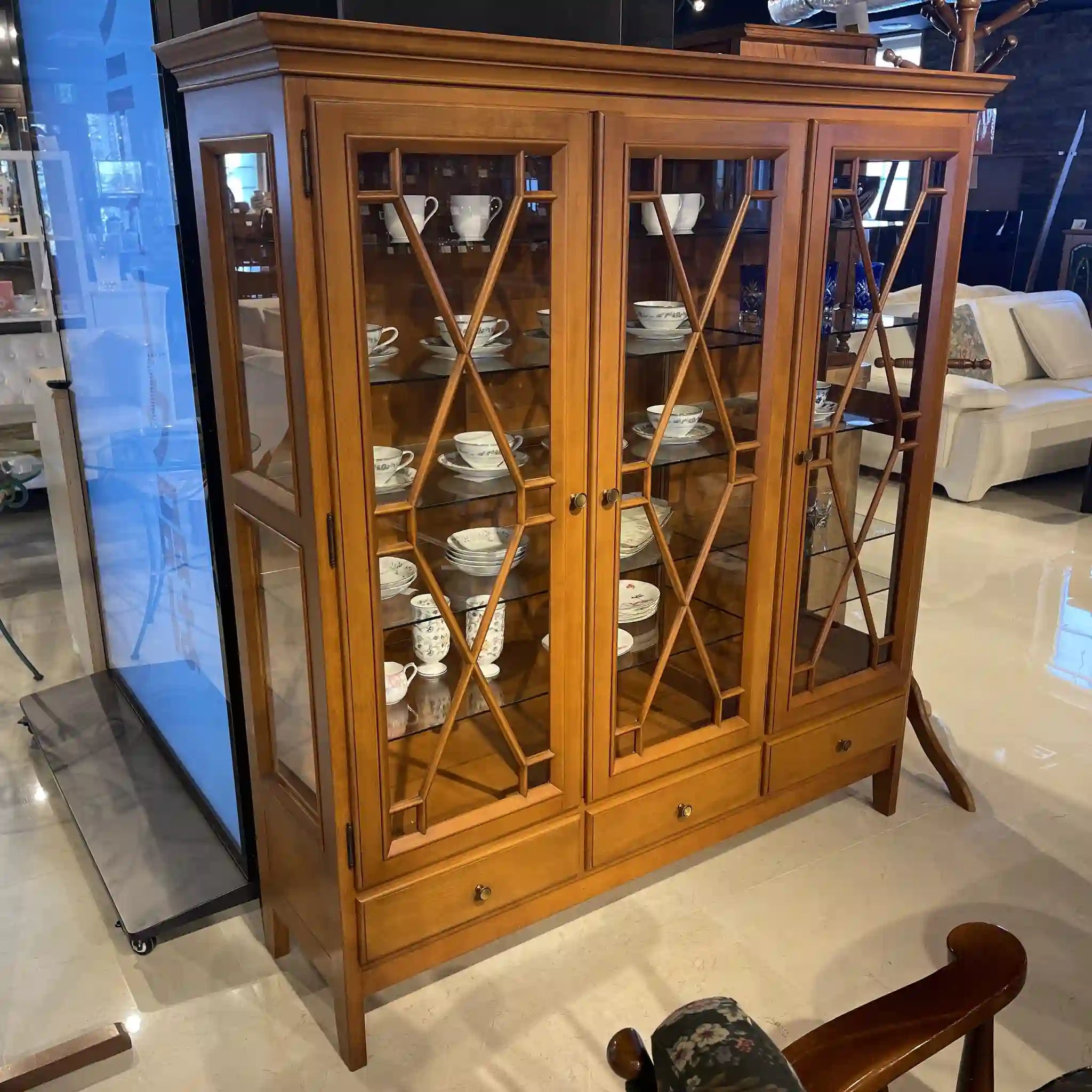 [Reused] Display Case / Karimoku Furniture / Wood, Glass, Metal / Japan