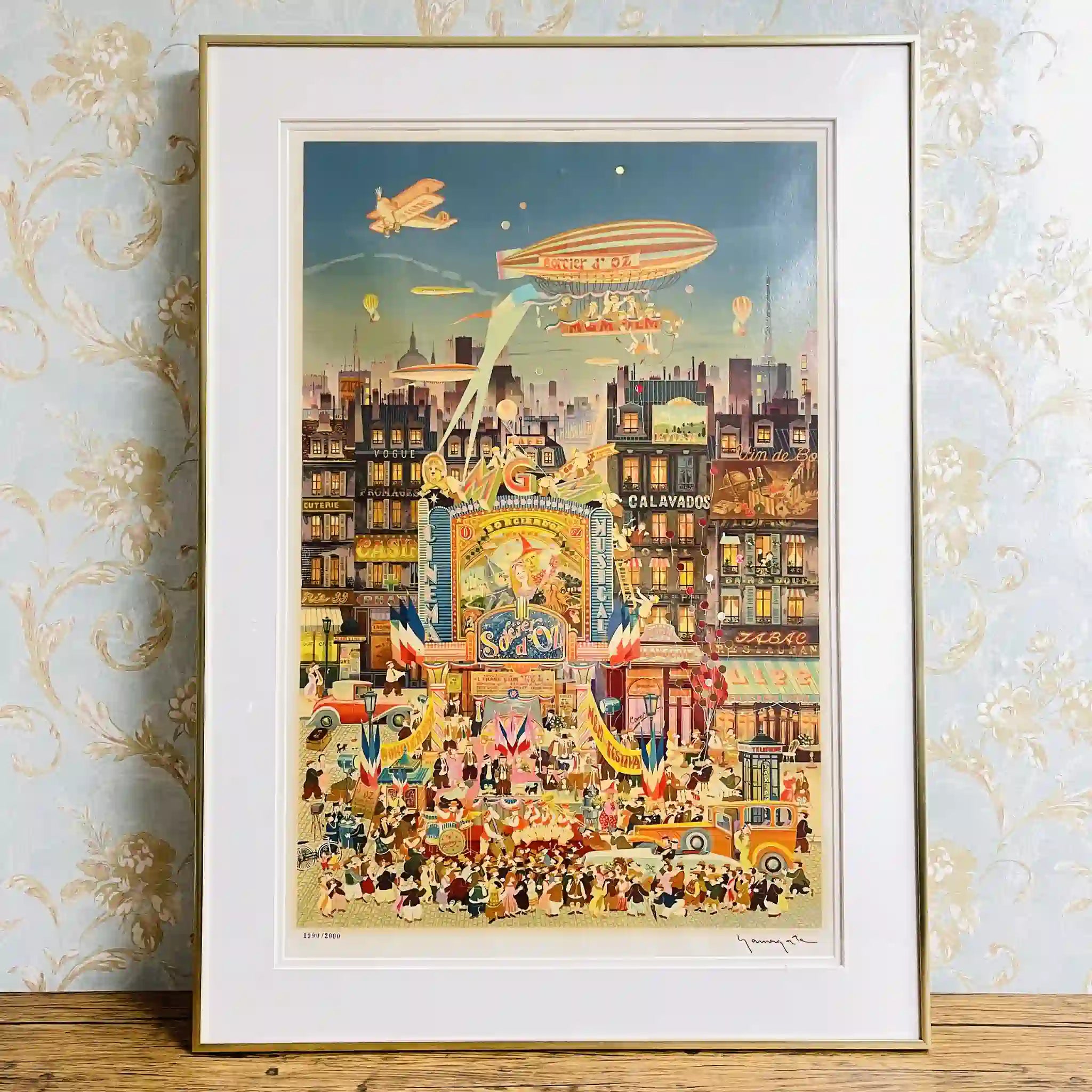 【リユース】 絵画(シルクスクリーン) / ヒロヤマガタ / "オズの魔法使い" / 1990年頃 / 限定2,000枚,エディションナンバーあり