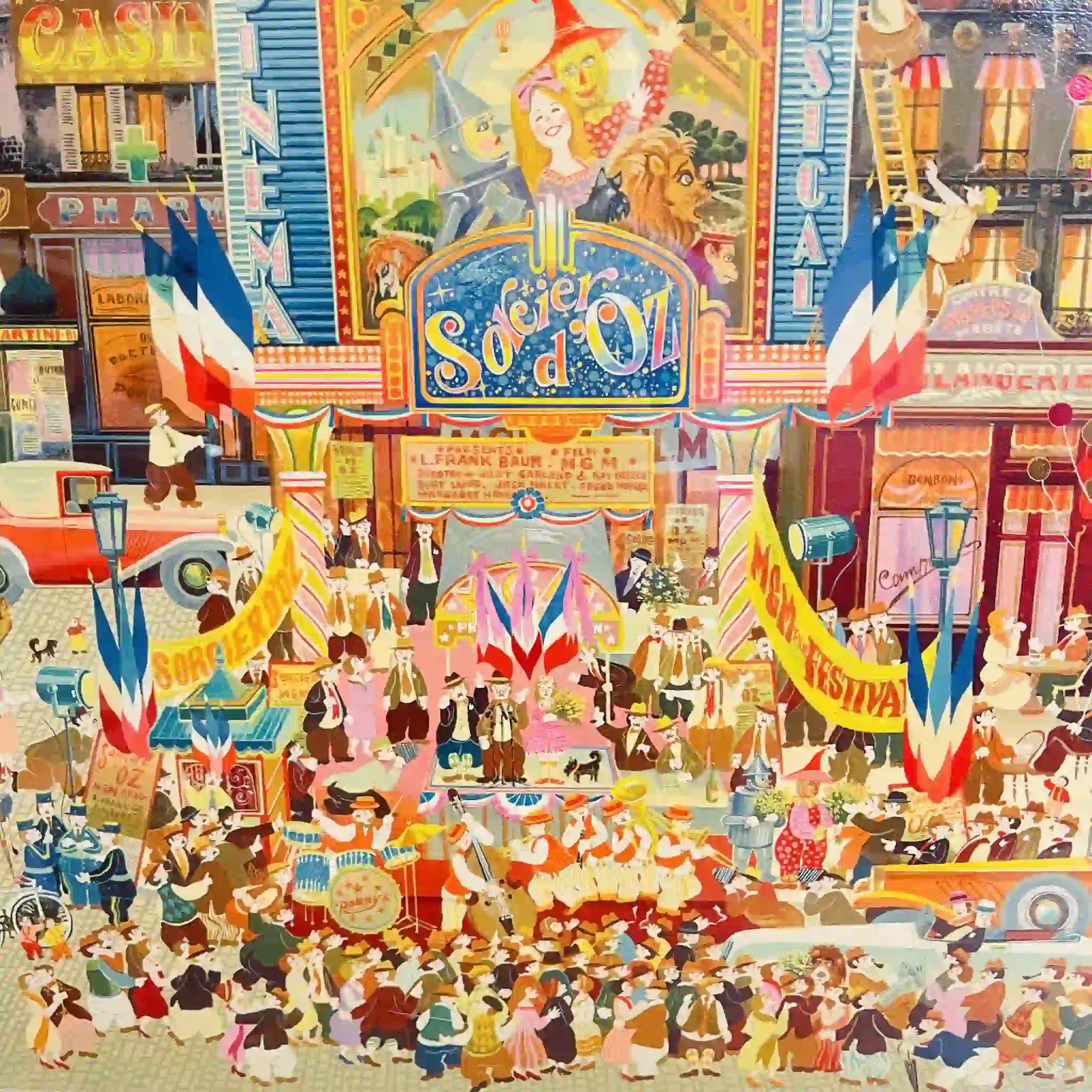 【リユース】 絵画(シルクスクリーン) / ヒロヤマガタ / "オズの魔法使い" / 1990年頃 / 限定2,000枚,エディションナンバーあり