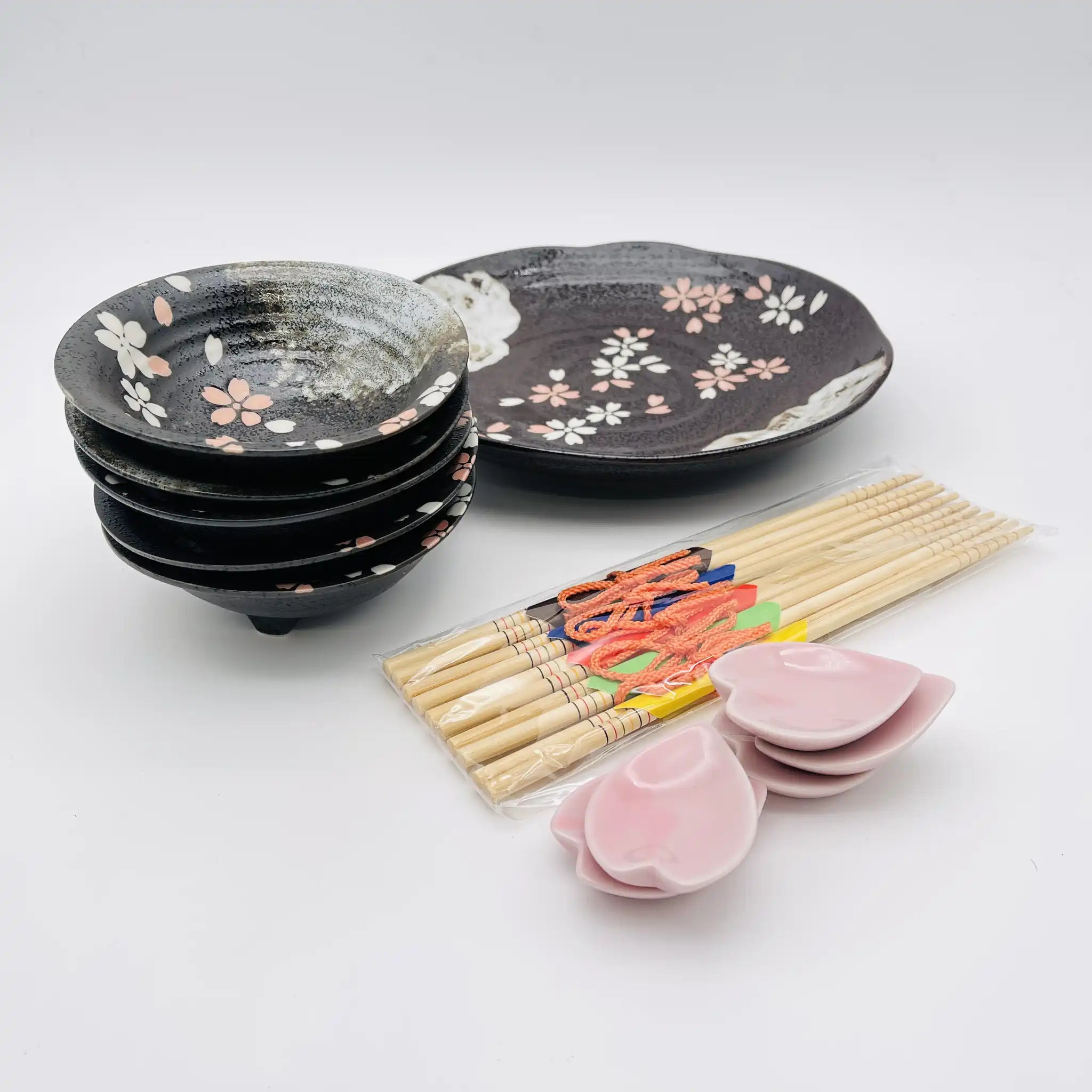 【リユース】 食卓揃 5客 / 夢眩窯 / 日本 / 未使用 / 箱付き