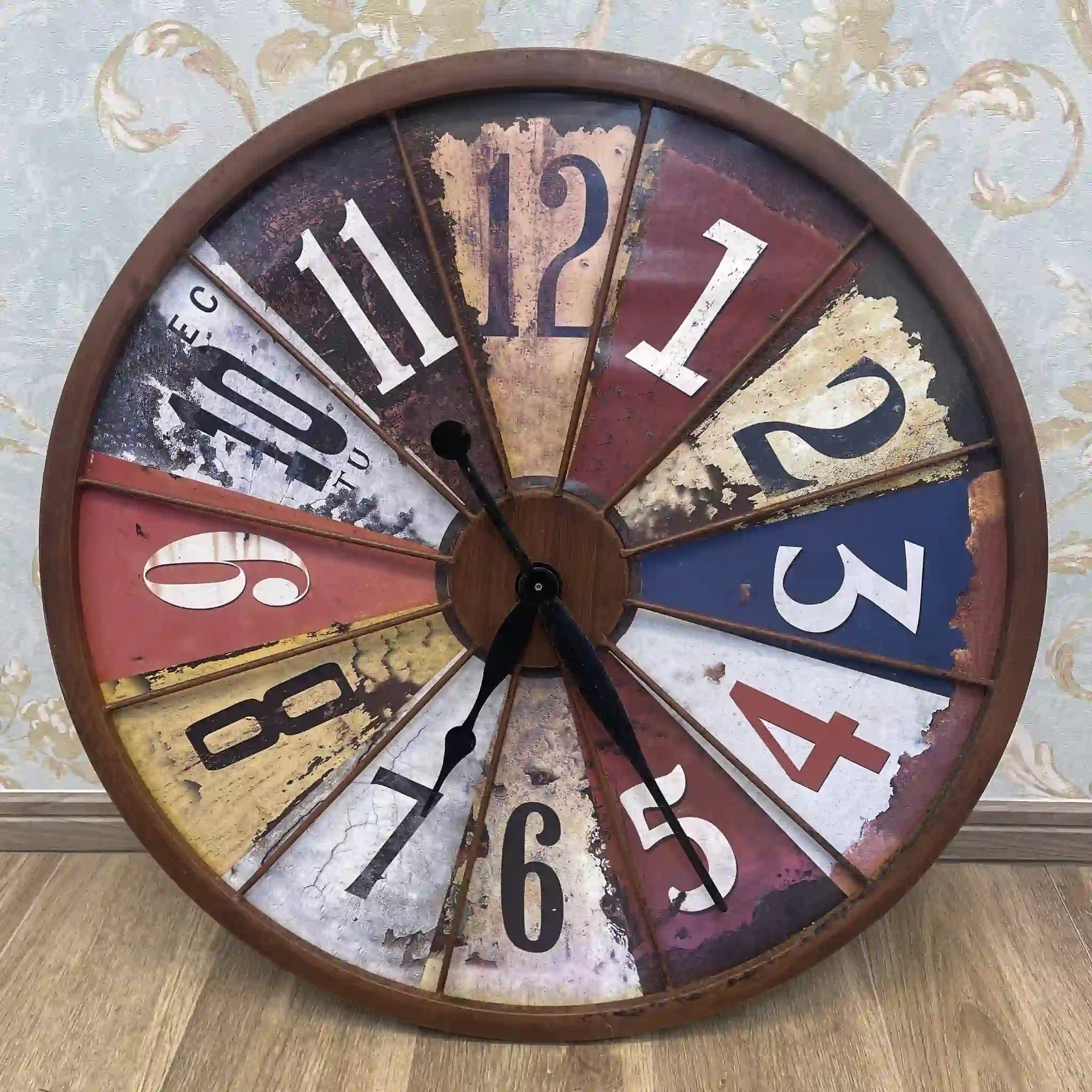 【ビンテージ】 レトロ掛け時計 / アナログ時計,エイジング加工
