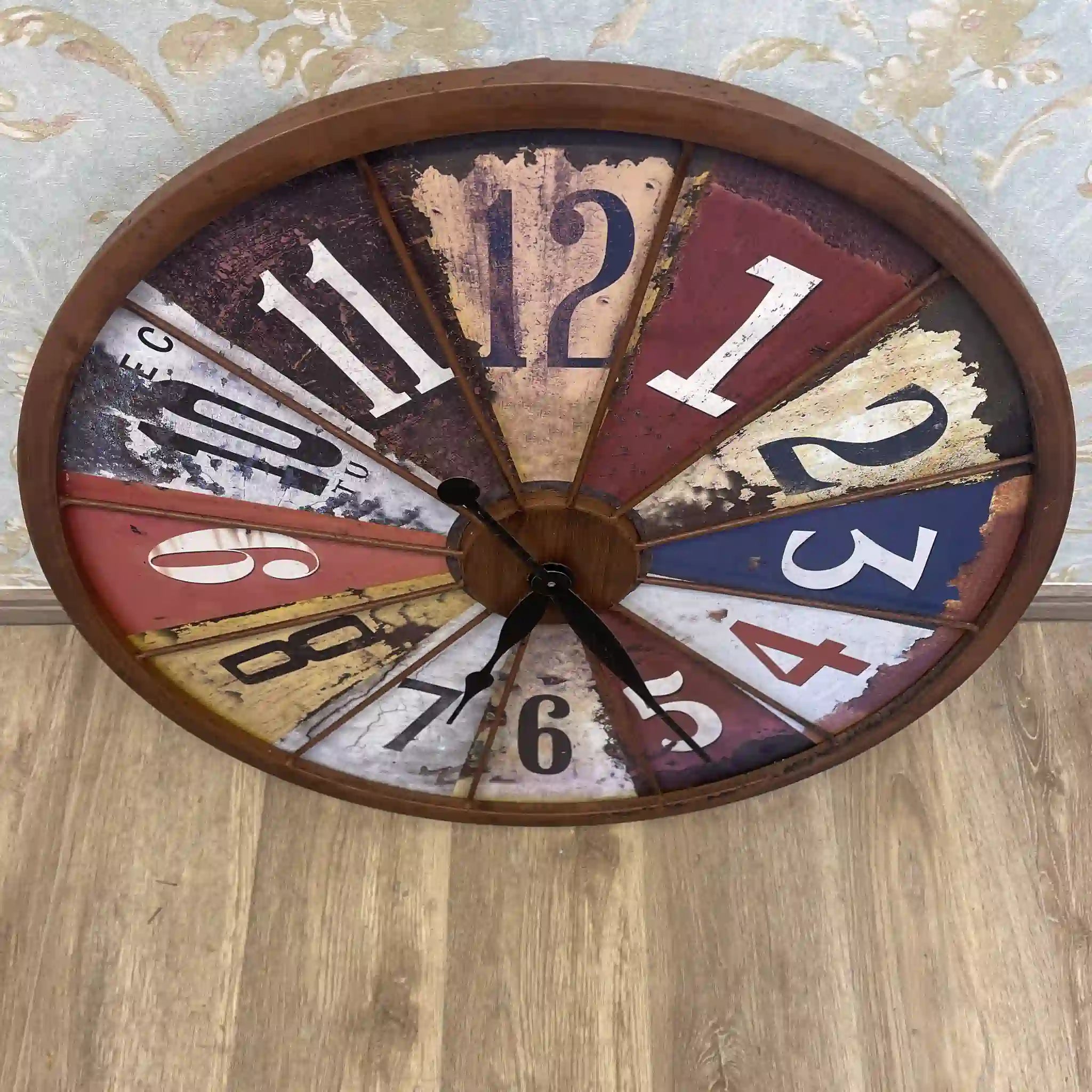 【ビンテージ】 レトロ掛け時計 / アナログ時計,エイジング加工