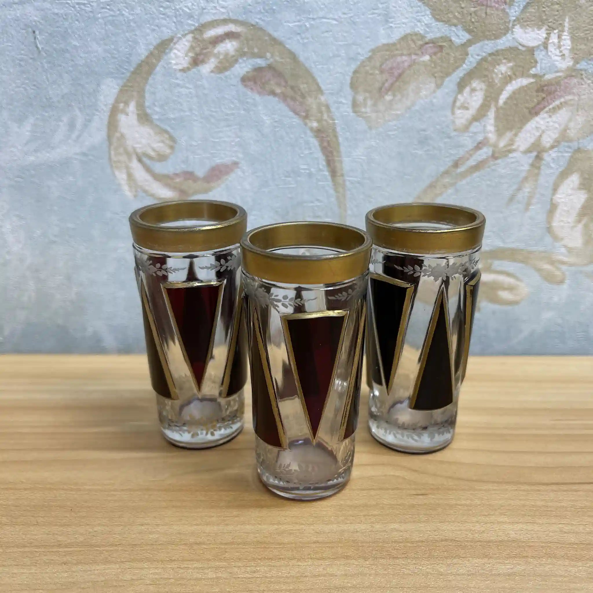 【ビンテージ】 ショットグラス3P