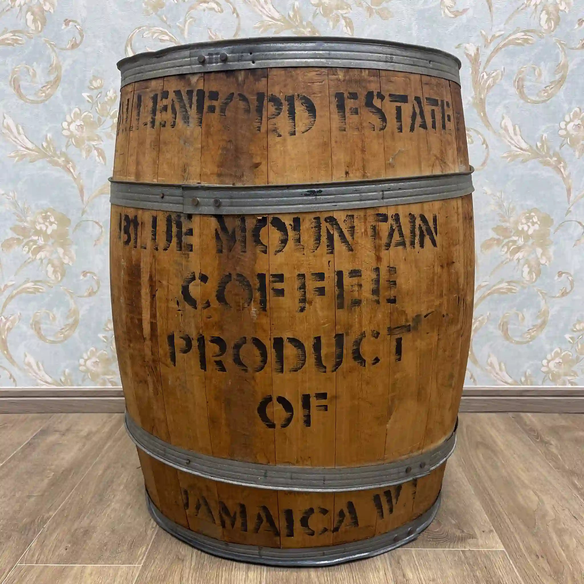 【ビンテージ】 コーヒーバレル(樽) / 木製バレル,金属タガ