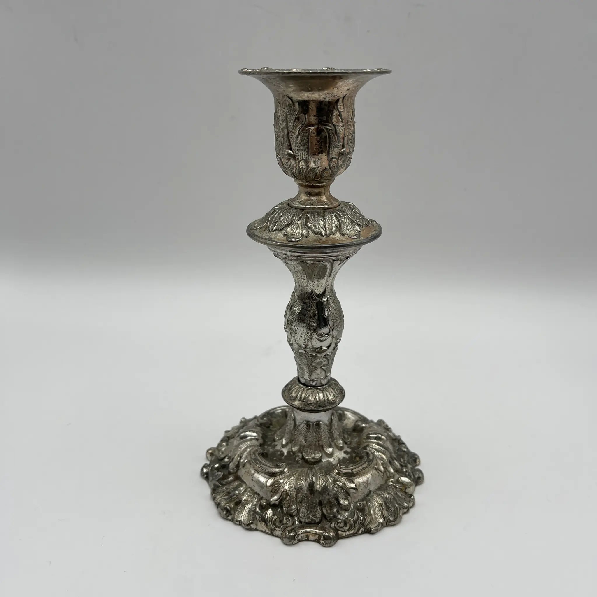 【リユース】 燭台(キャンドルホルダー) / シルバーメッキ / 日本