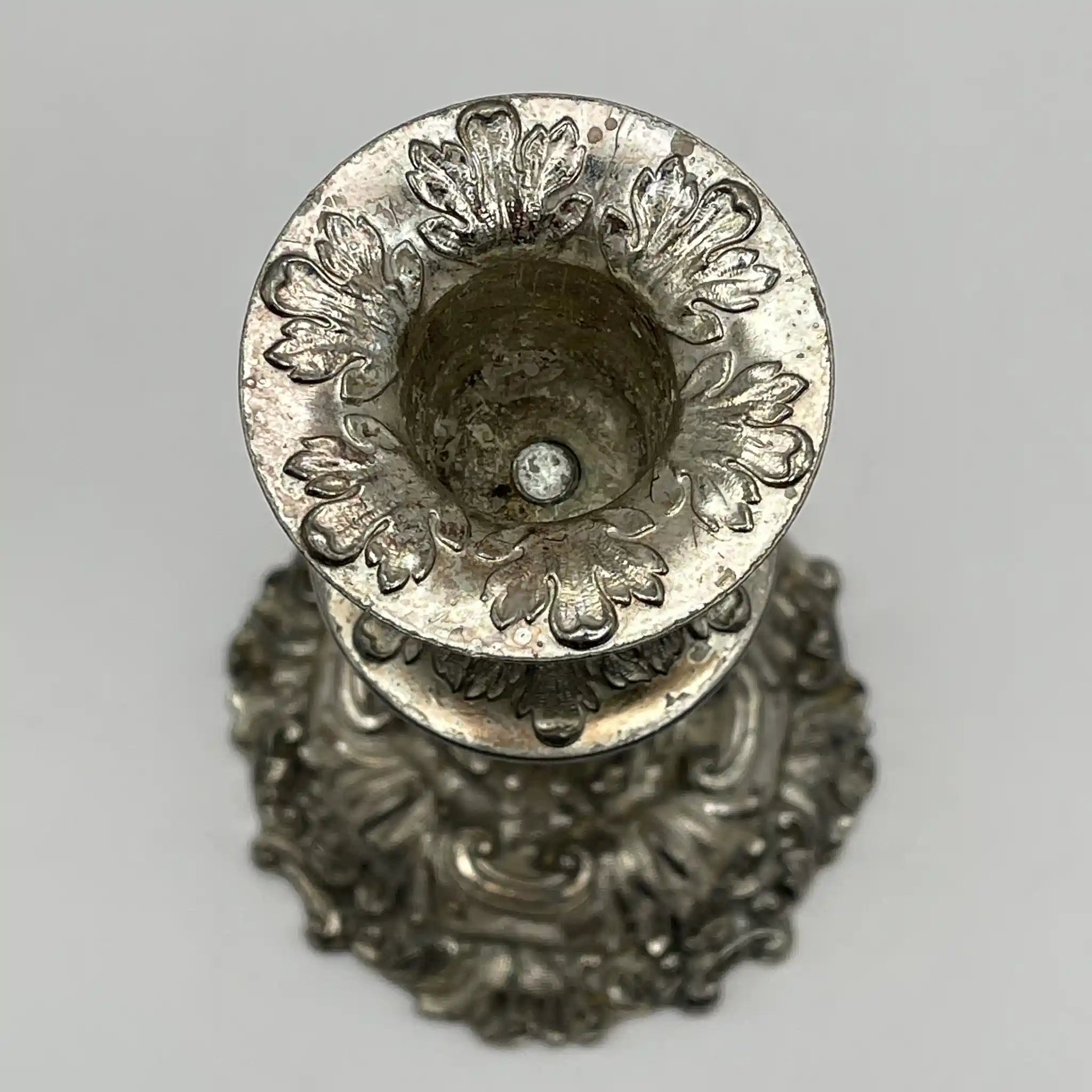 【リユース】 燭台(キャンドルホルダー) / シルバーメッキ / 日本