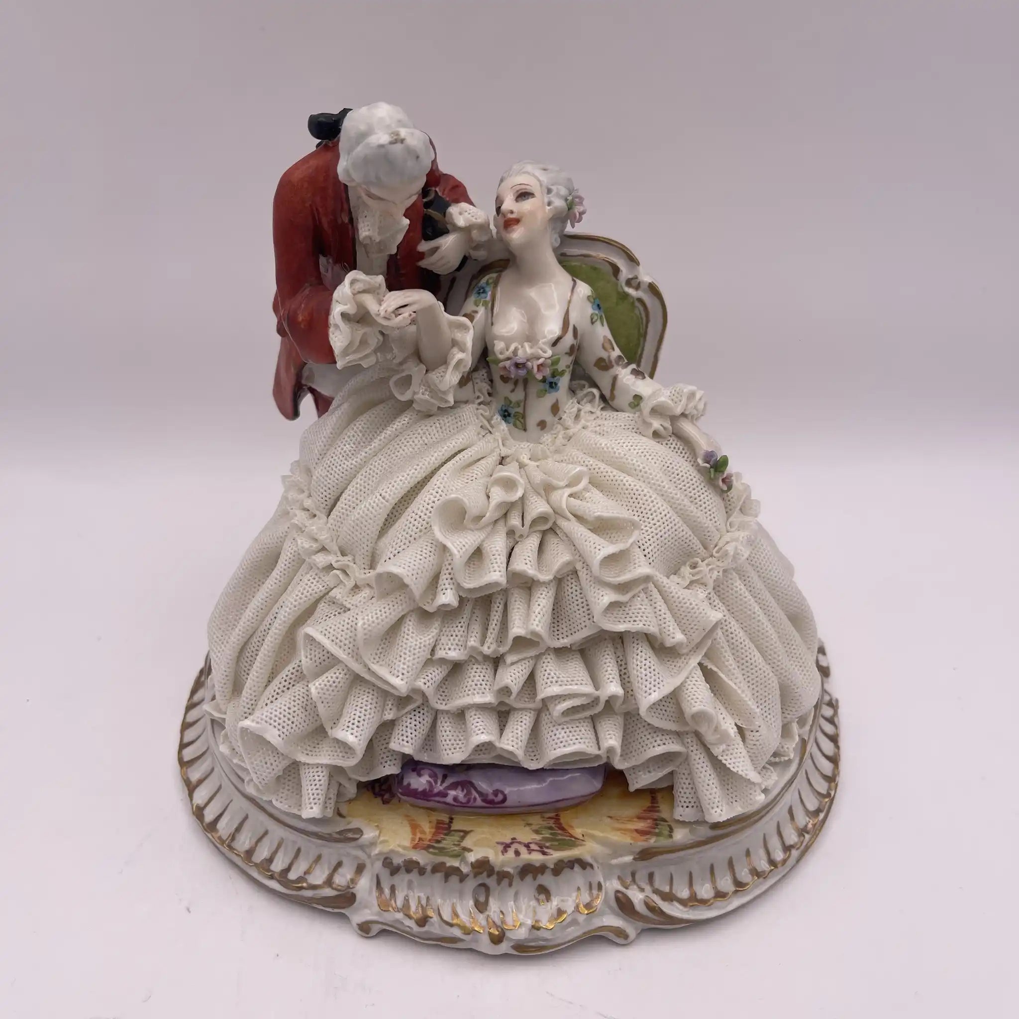 【ビンテージ】 フィギュリン / ルイージ・ファブリス（Luigi Fabris) / ポーセリン・レースドール / ポーセリン / イタリア