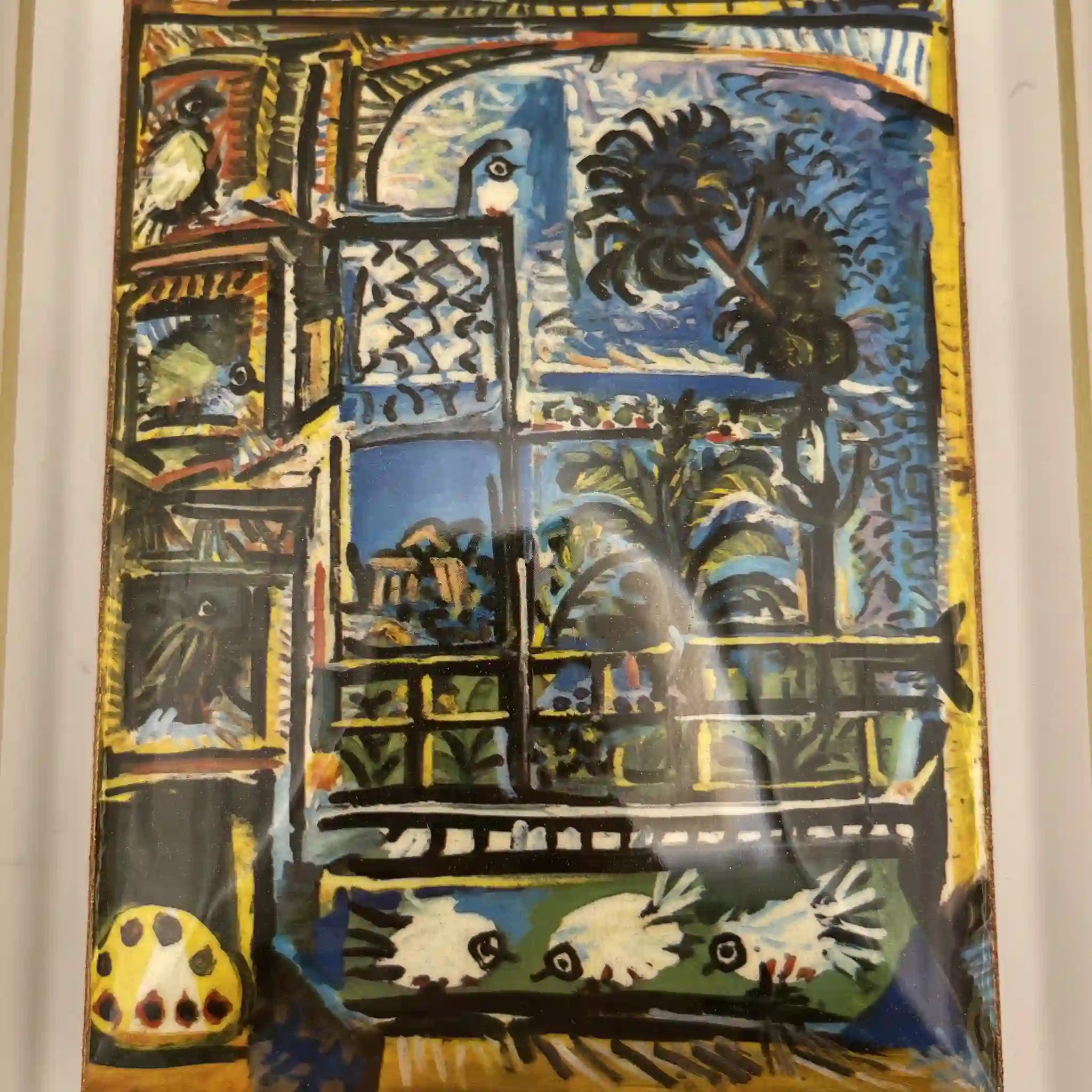【复古】陶板/巴勃罗毕加索/蔚蓝蔚蓝/ 1987 /官方授权复刻，高精细珐琅转印，白瓷烧制