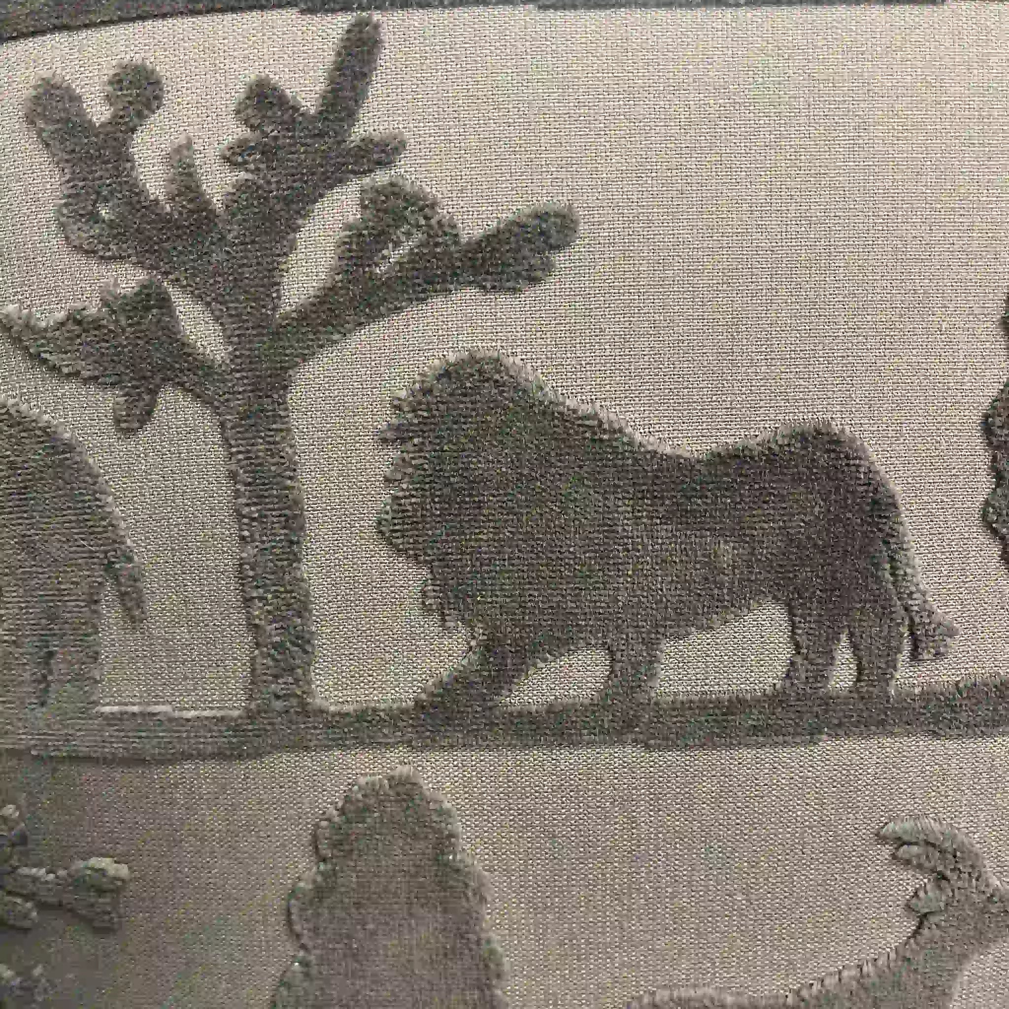 Antique 1-seater wing sofa, Georgian style, late 20th century (presumably), beech wood, British, animal print, Crow &amp; Ballfoot