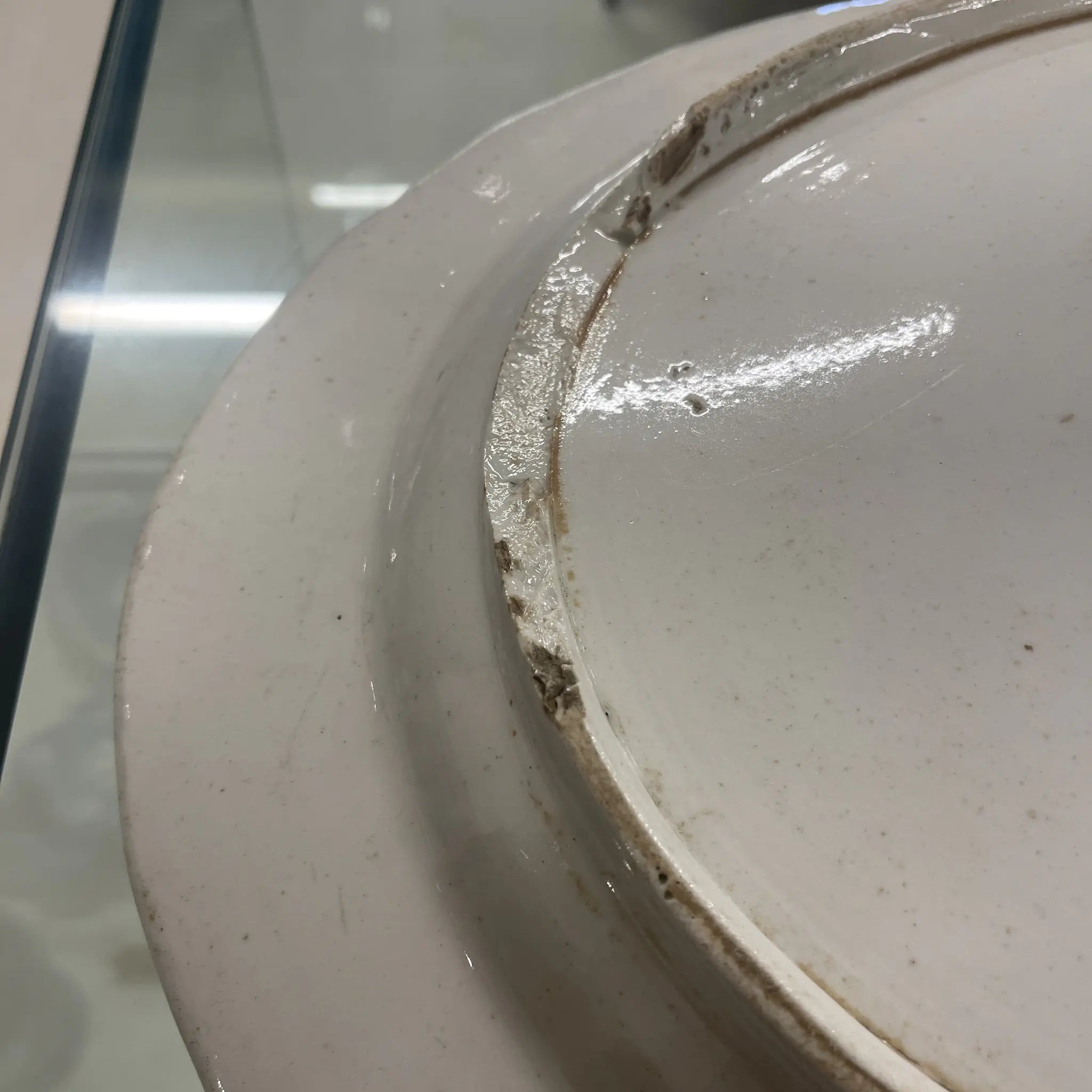 Antique Large Plate / Tournai Porcelain / Blue &amp; White / 18th Century (Estimated) / Porcelain / Belgium