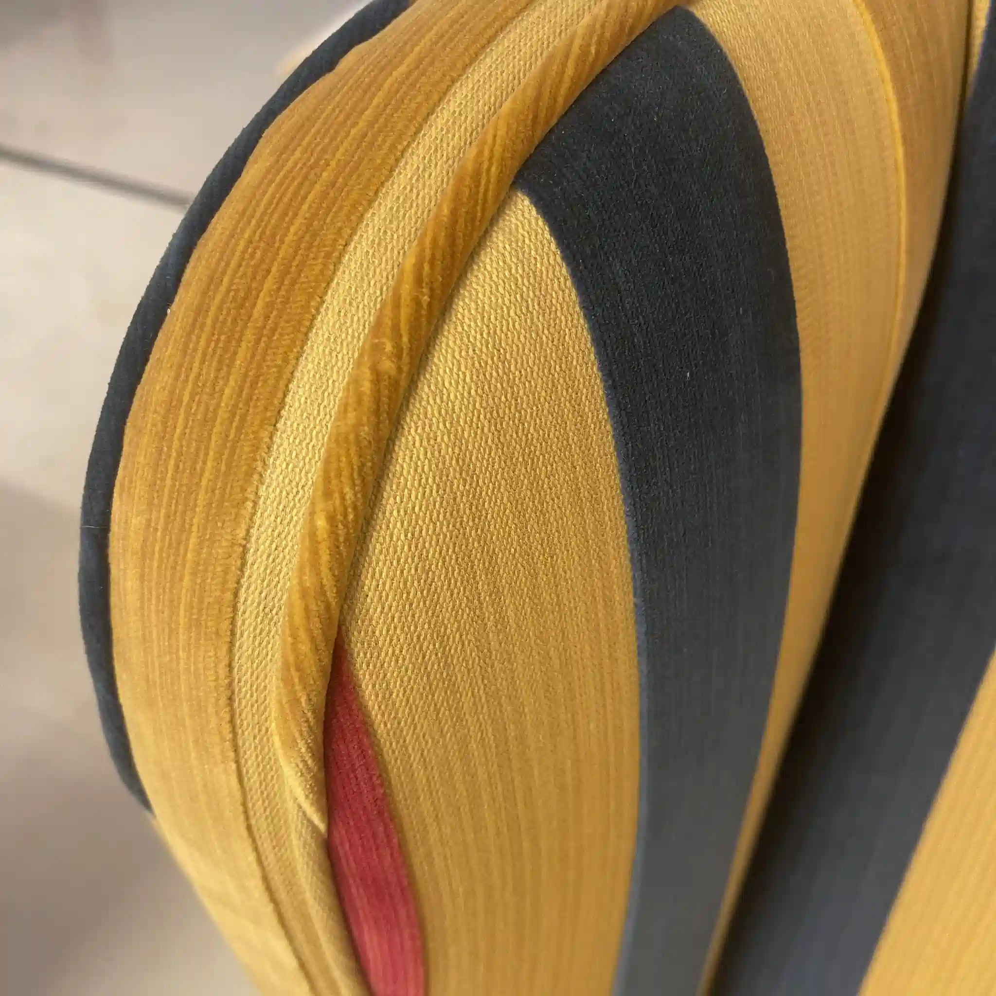 【アンティーク】 ウィングソファ 1P / ジョージアン様式 / 20世紀後期（推定） / ビーチ材 / イギリス / マルチストライプ柄, クロウ＆ボールフット