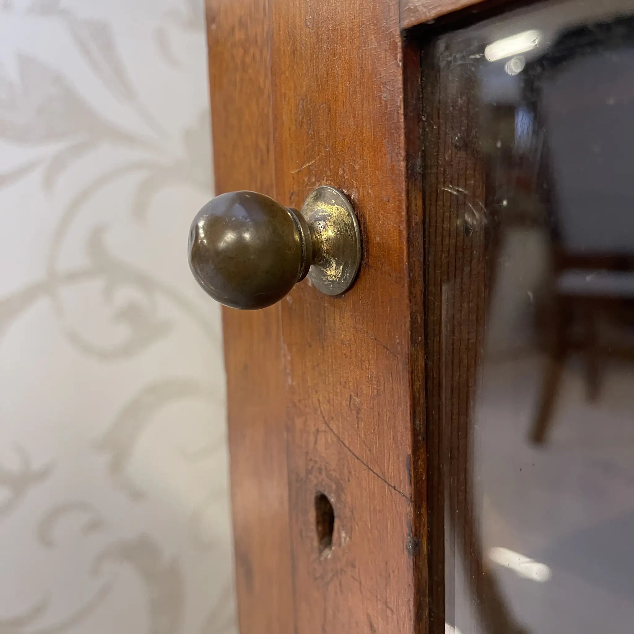 古董玻璃迷你櫃 / 新古典主義 / 19世紀至20世紀早期 / 英國 / 愛德華時代風格，鑲嵌工藝