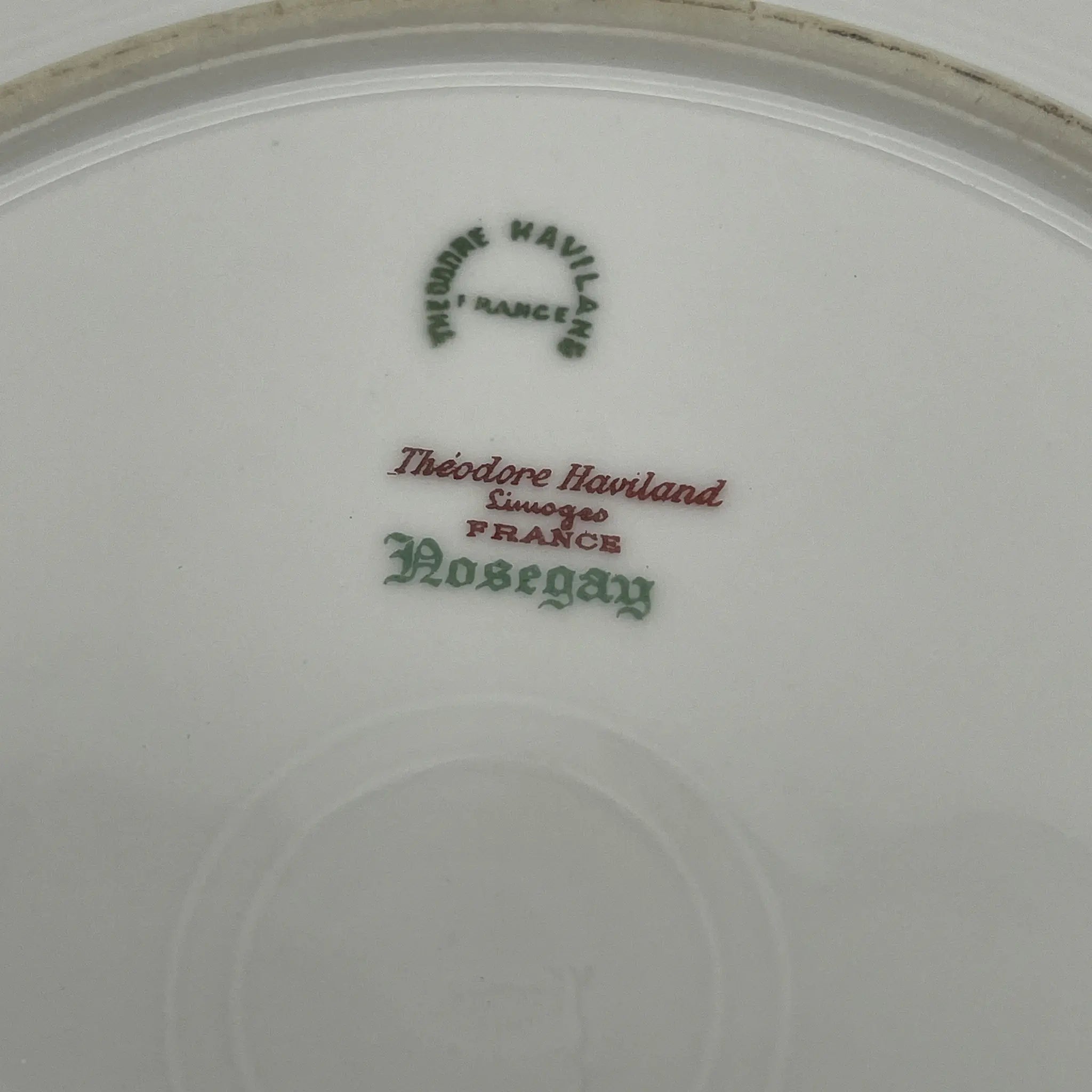 [Antique] Dinner & Dessert Plate 2P / Theodore Haviland / Nosegay / Estimated early-mid 20C / Porcelain / France / Bouquet, gold