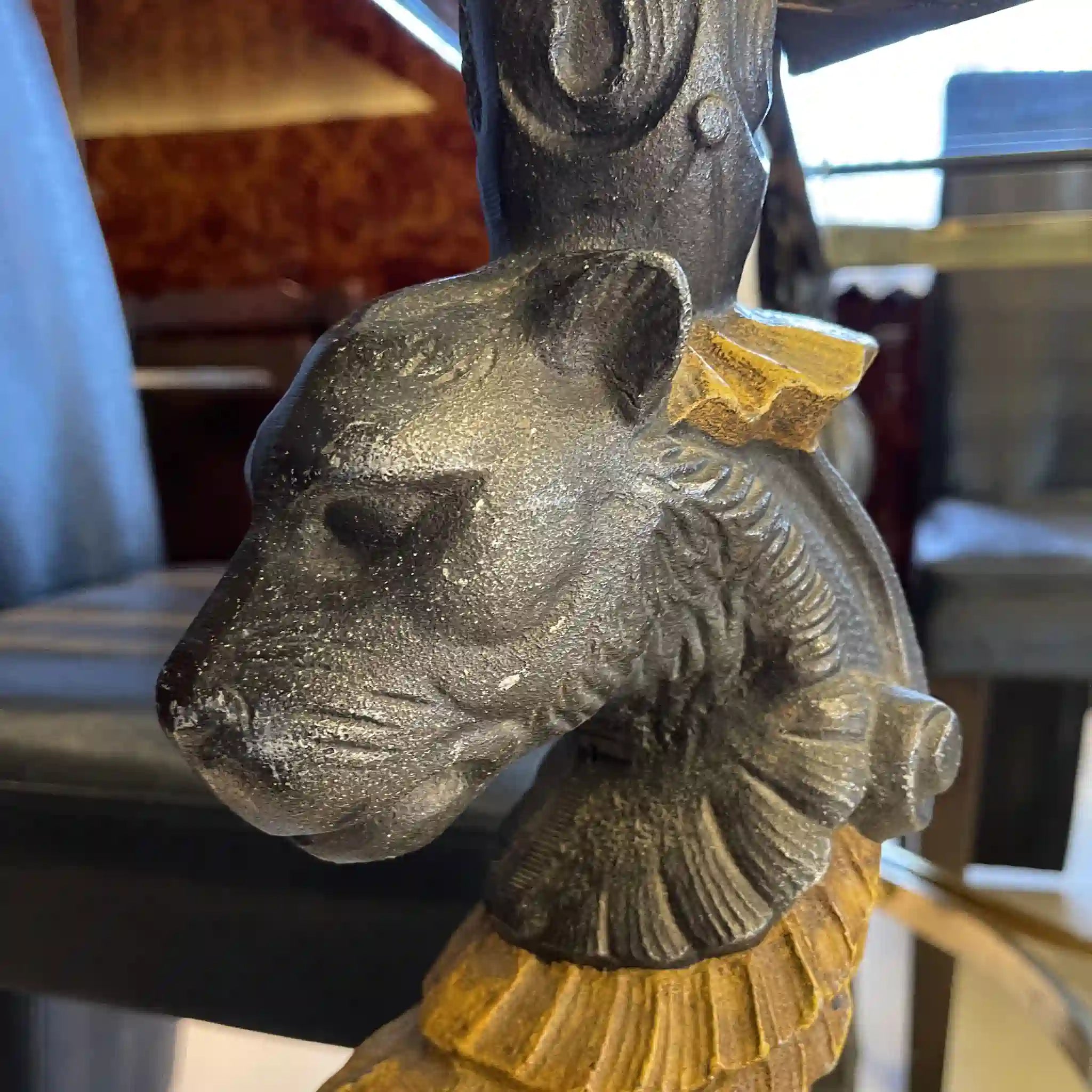 【アンティーク】 ガラステーブル / グリフィンモチーフ / 1960年代 / フランス