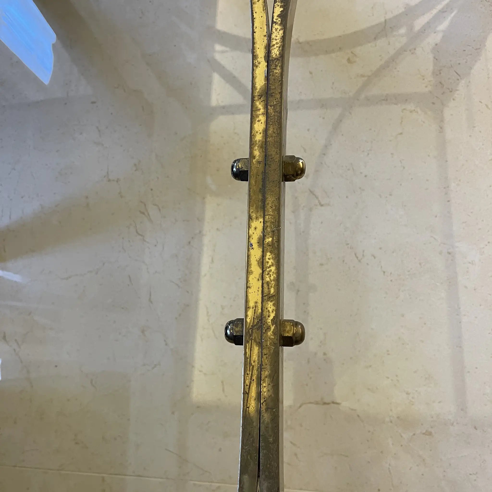 【アンティーク】 ガラステーブル / グリフィンモチーフ / 1960年代 / フランス