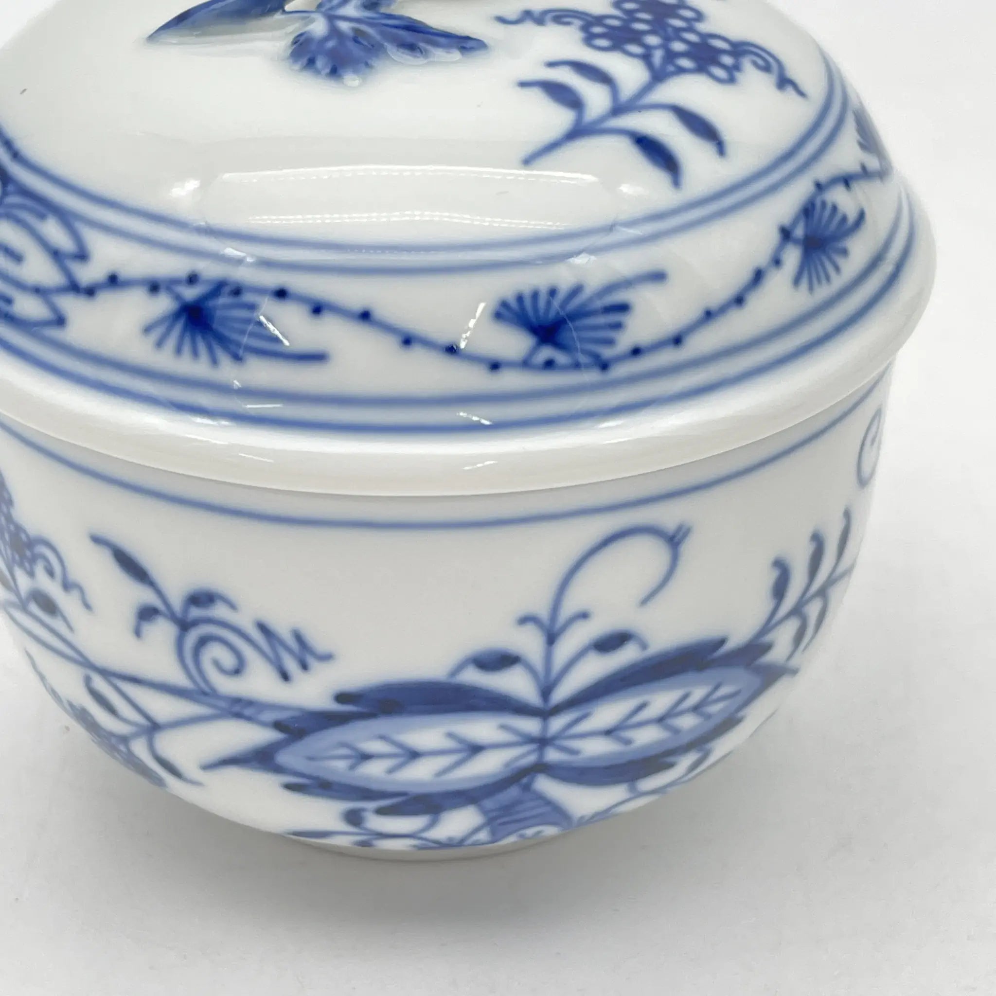 Meissen (マイセン) / ティーセット (ティーポット, クリーマー, シュガーポット) / Blue Onion / 推定20C後期 / 磁器 / ドイツ / [リユース]