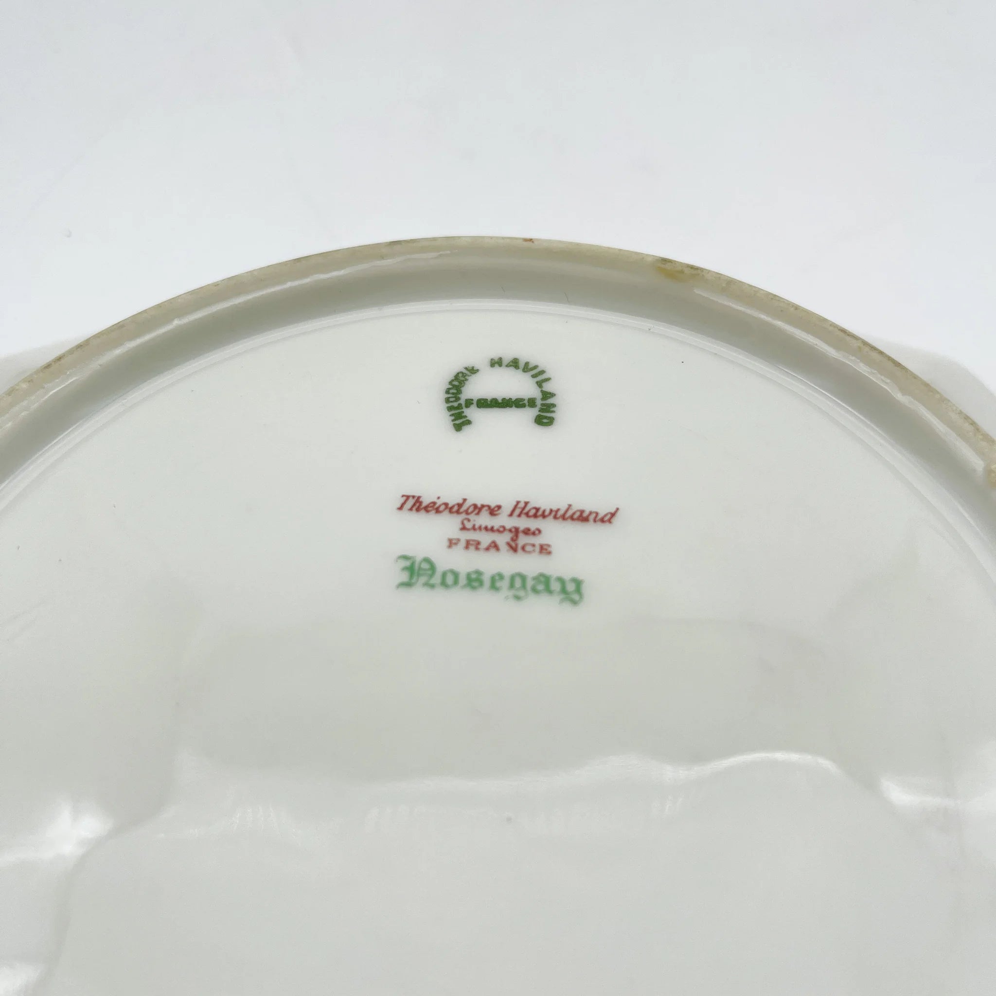 Theodore Haviland (セオドア・アビランド) / 蓋付きサービングプレート / Nosegay / 推定20C前中期 / 磁器 / フランス / ブーケ, 金彩, 八角形 / [アンティーク]