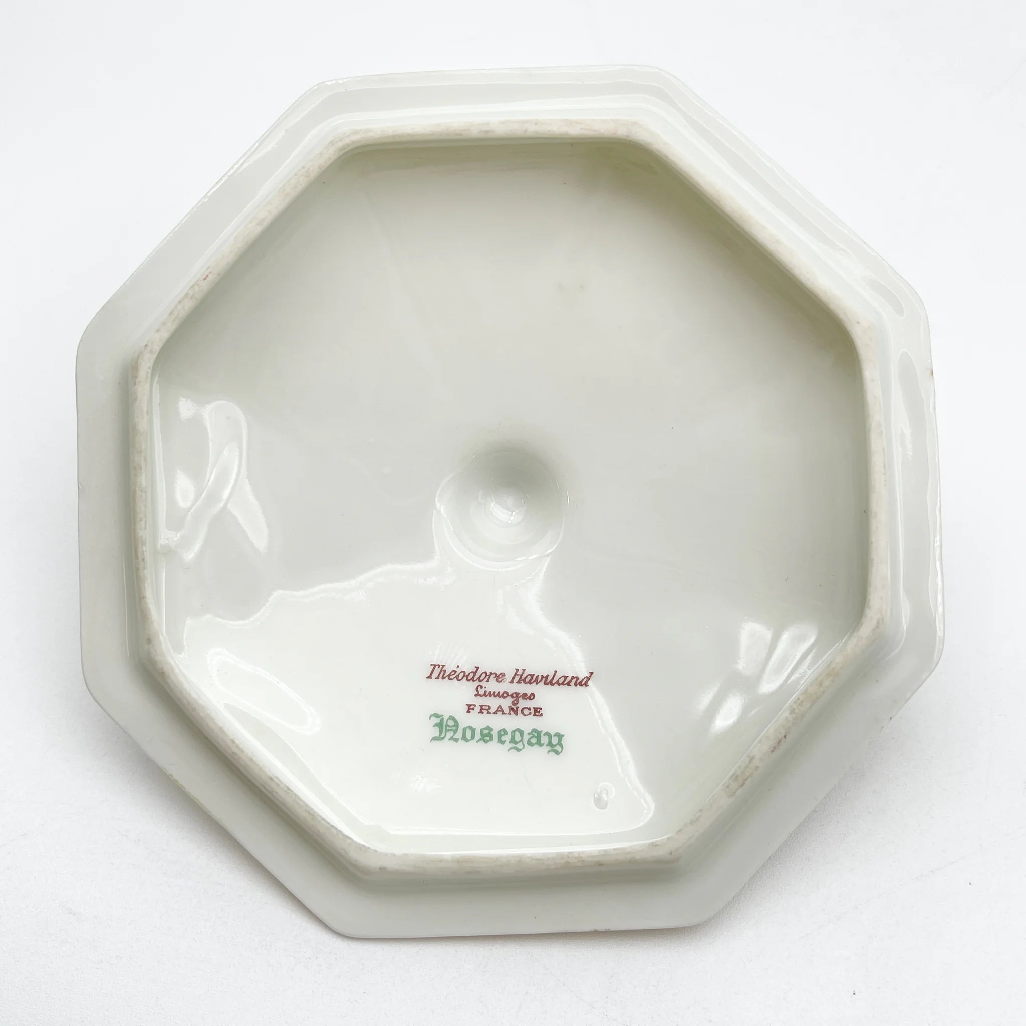 Theodore Haviland (セオドア・アビランド) / グレービーボート / Nosegay / 推定20C前中期 / 磁器 / フランス / ブーケ, 金彩, 八角形 / [アンティーク]