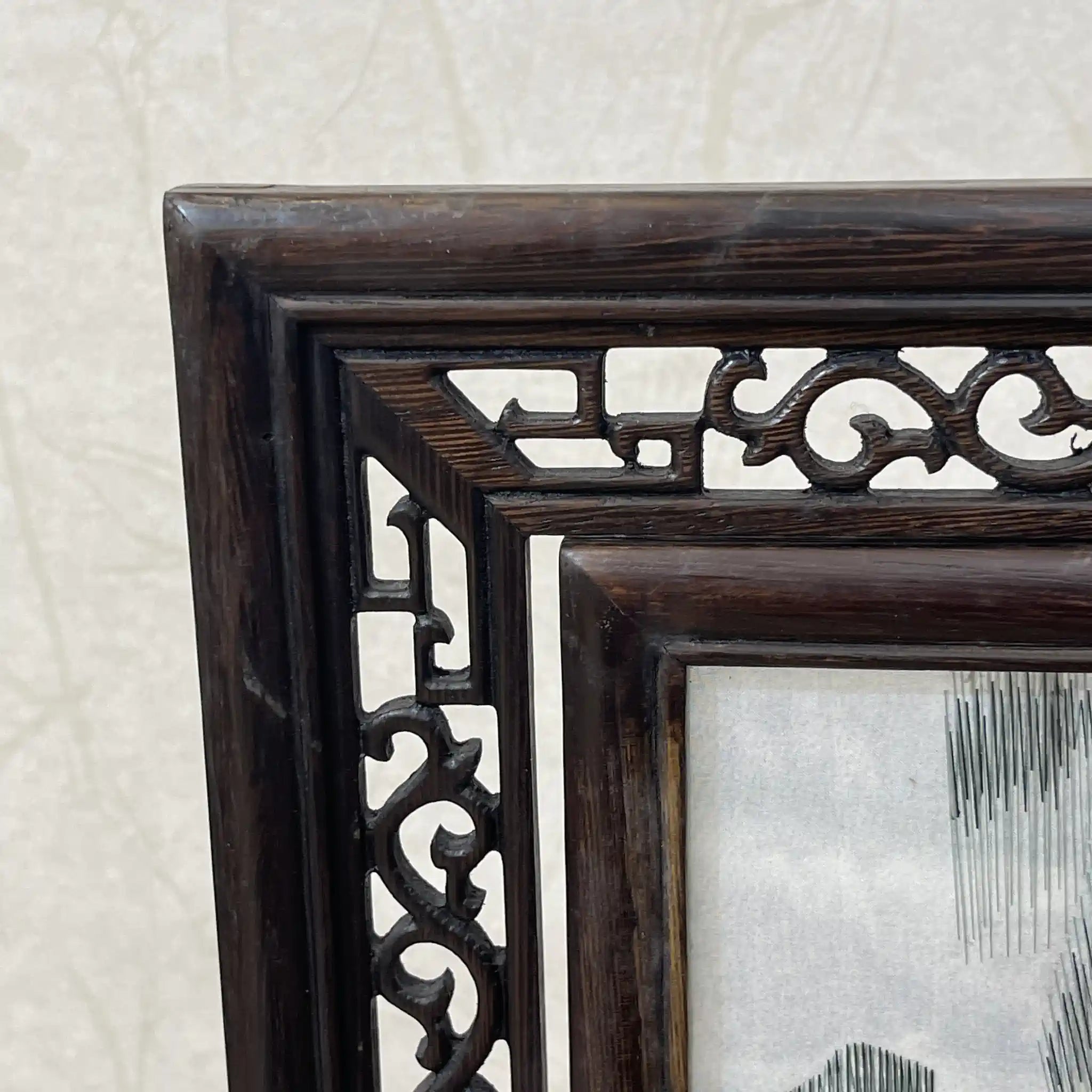 [Art/Decorations] Suzhou embroidery (double-sided embroidery) / Estimated late 20C / Silk / China / Tiger, openwork