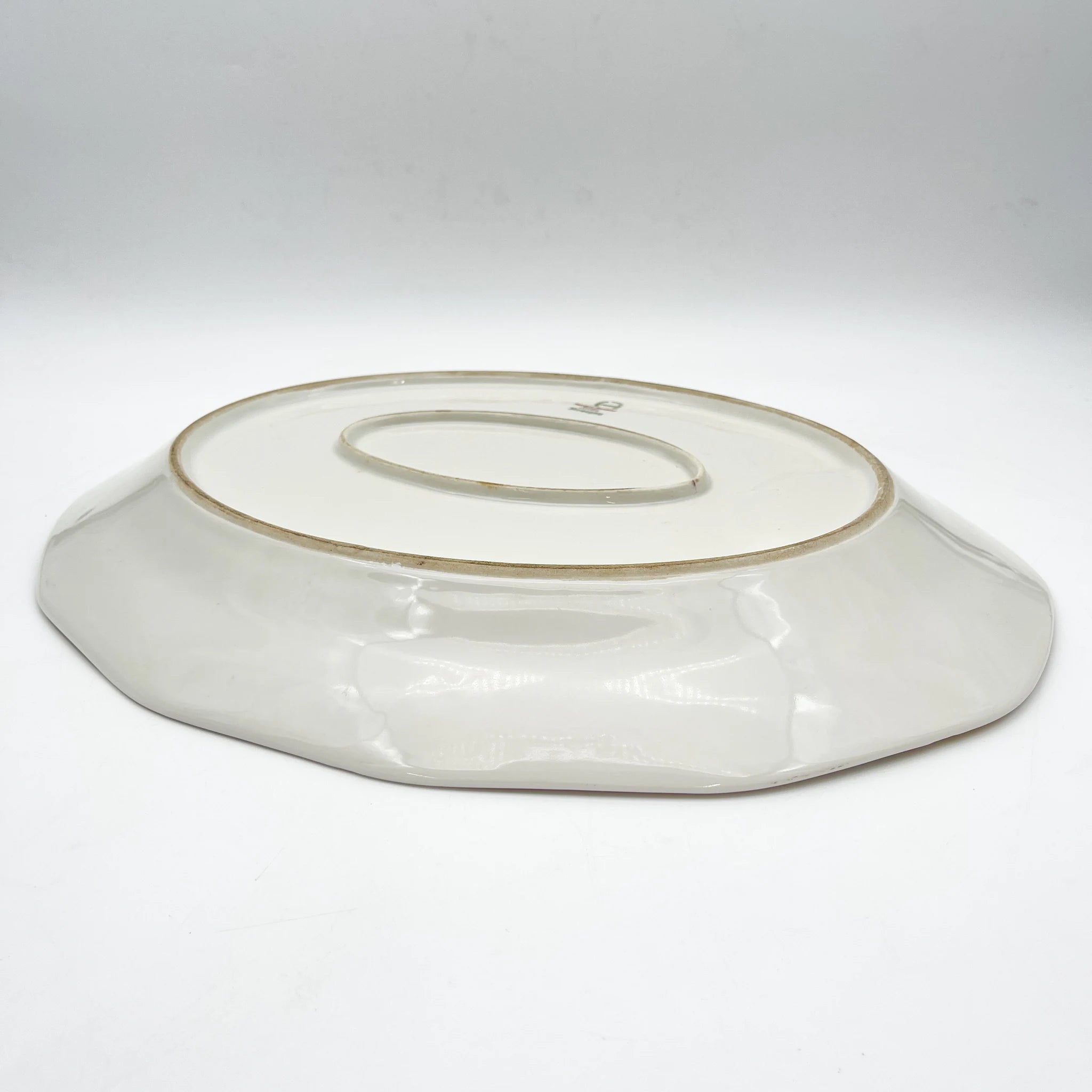 [Antique] Oval platter / Theodore Haviland / Nosegay / Estimated early middle 20C / Porcelain / France / Bouquet, gold