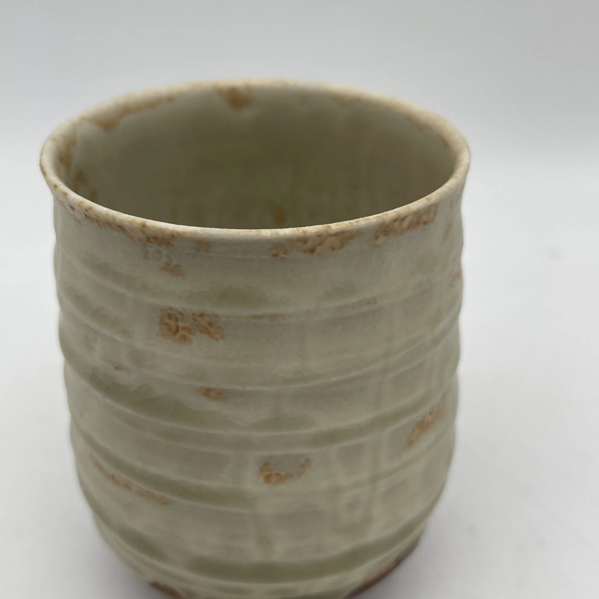 【再利用】茶碗/陶器/日本/珍珠釉，带箱