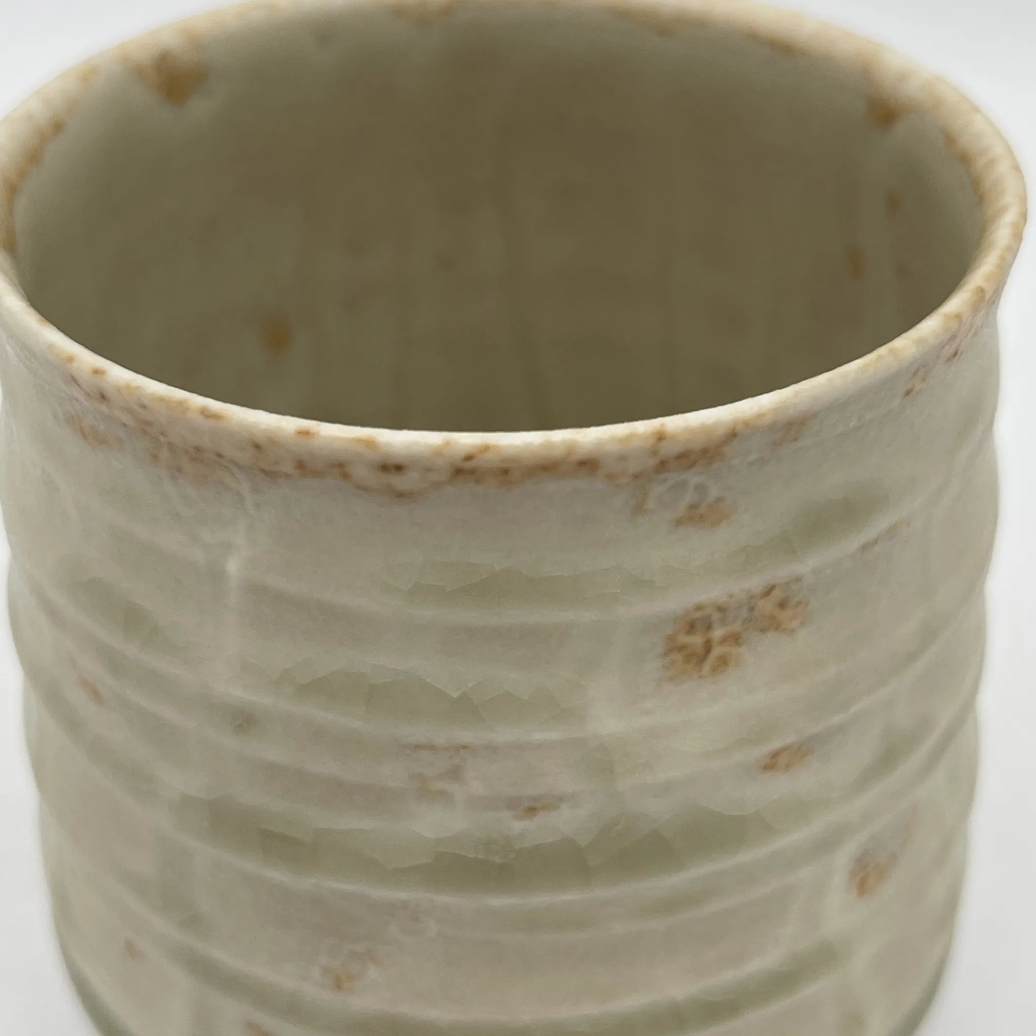 【再利用】茶碗/陶器/日本/珍珠釉，带箱