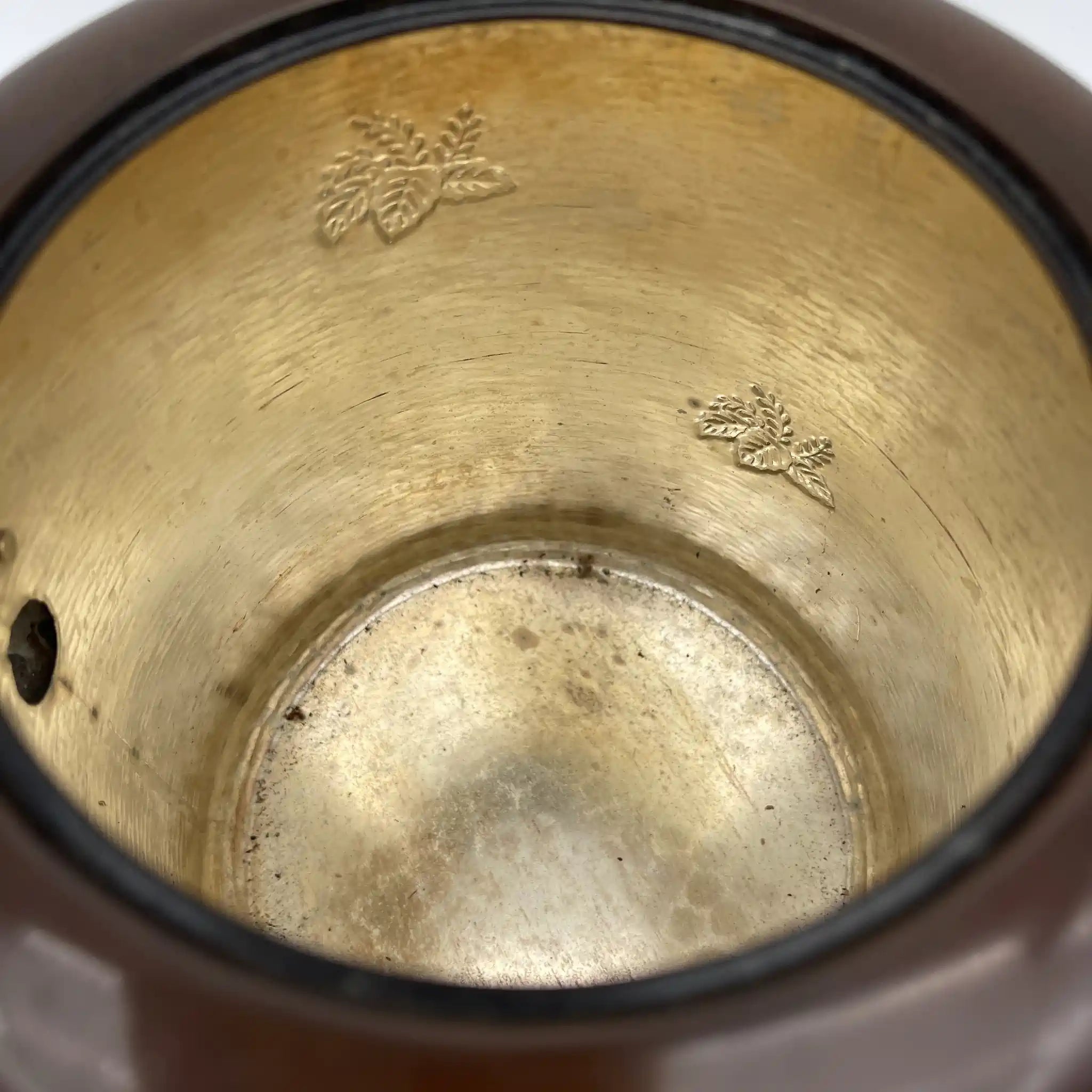 [Vintage] Mizutsugi (water note) / Konseido / Estimated late 20C / Copper / Japan / Kiri pattern, hammered