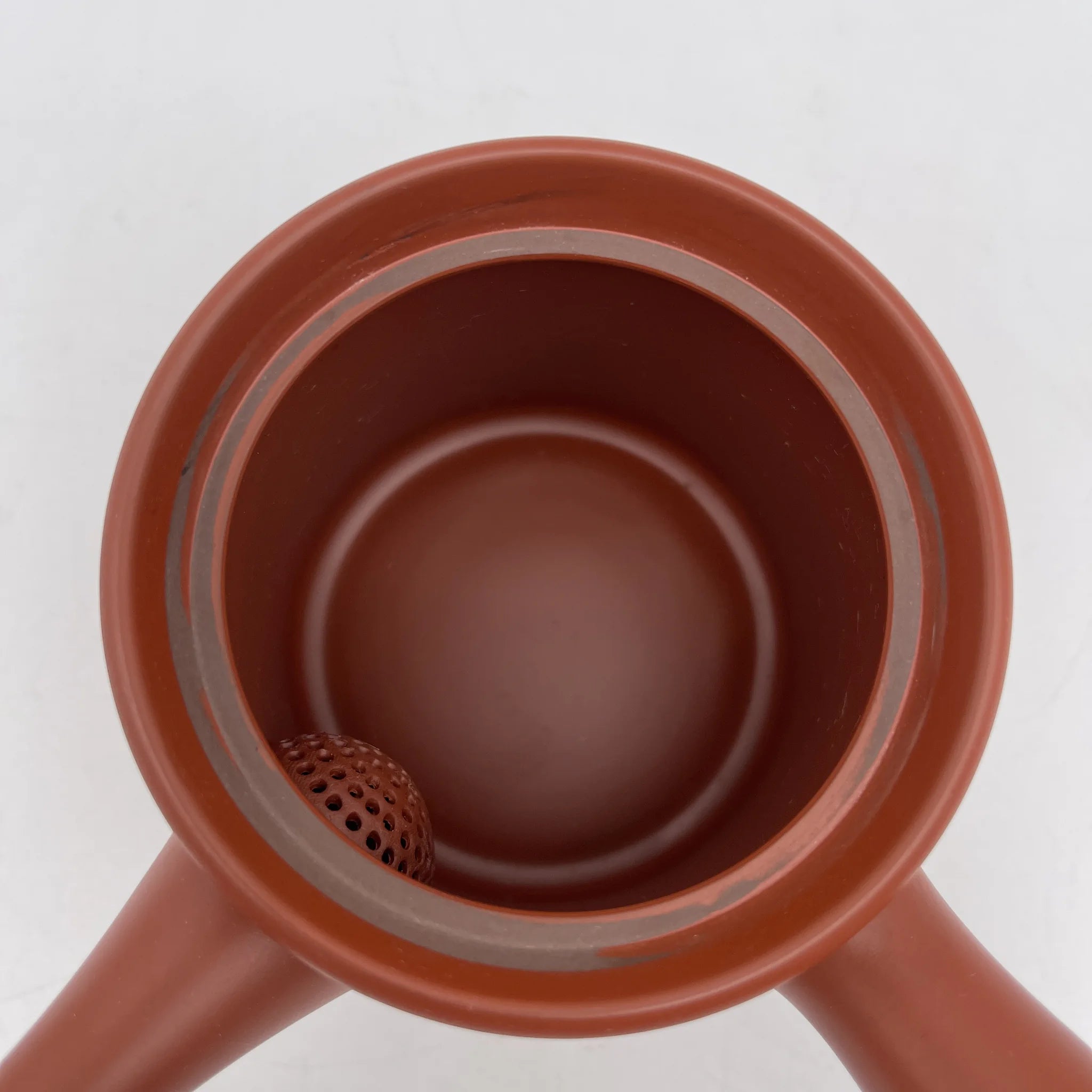 高資 / 急須 (茶注) / 常滑焼 / 推定20C後期 / 磁器 / 日本 / 朱泥, 梅 / [リユース]