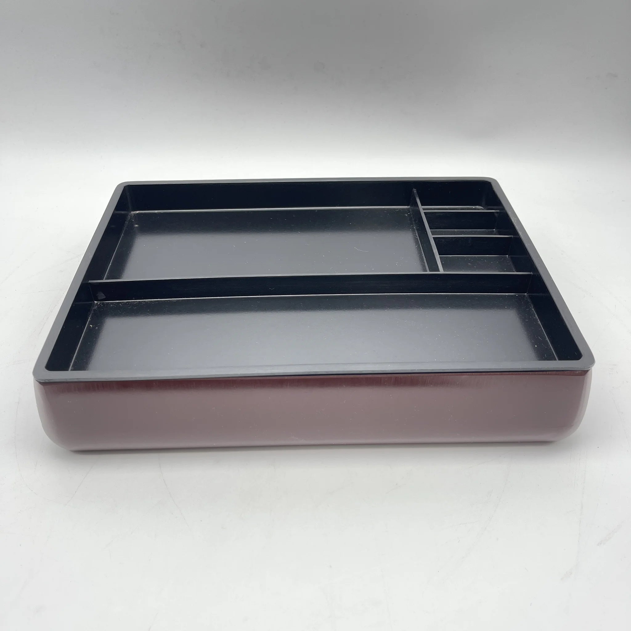 [Reuse] Paperback box (document case) / Estimated late 20C / Lacquerware / Japan / Peony
