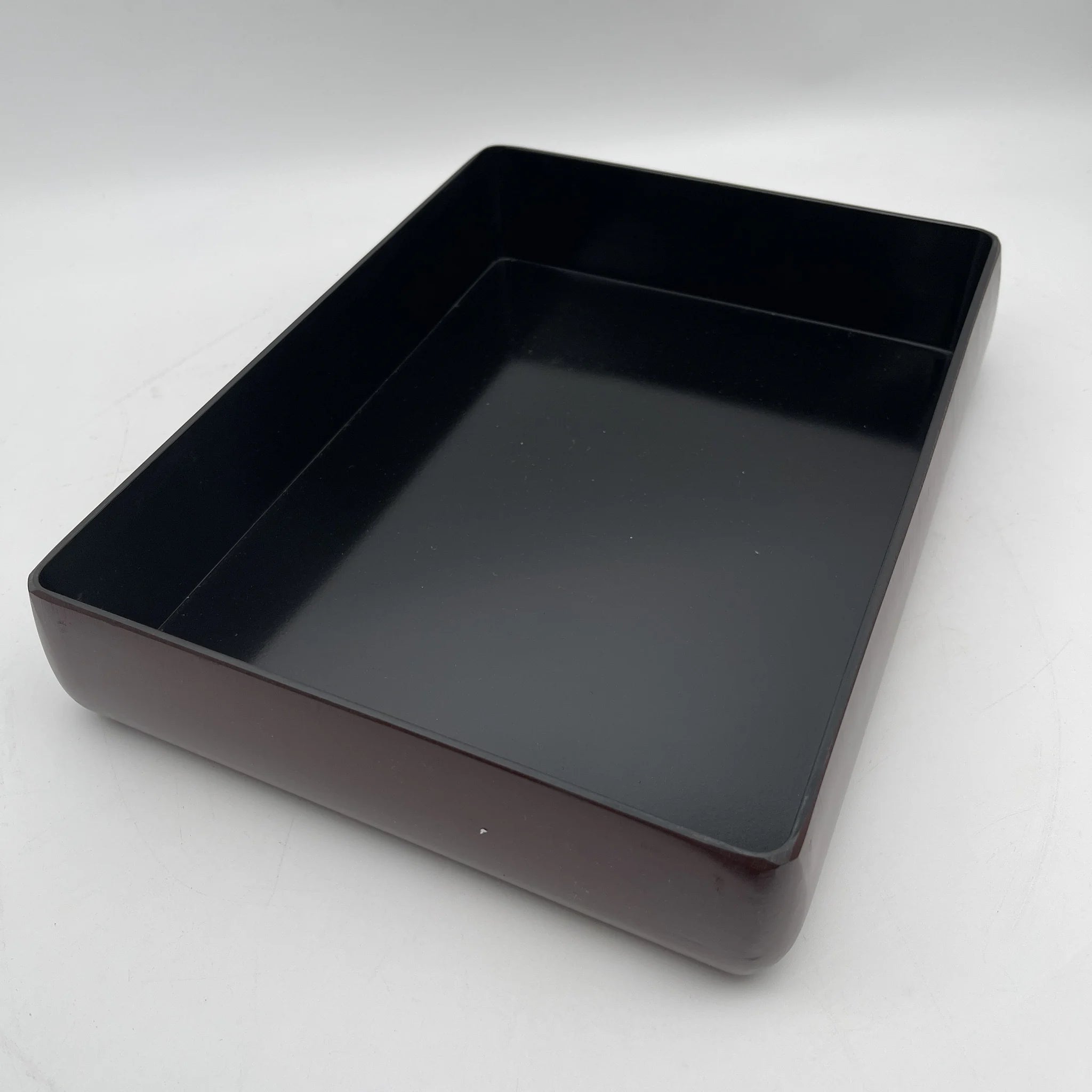 [Reuse] Paperback box (document case) / Estimated late 20C / Lacquerware / Japan / Peony