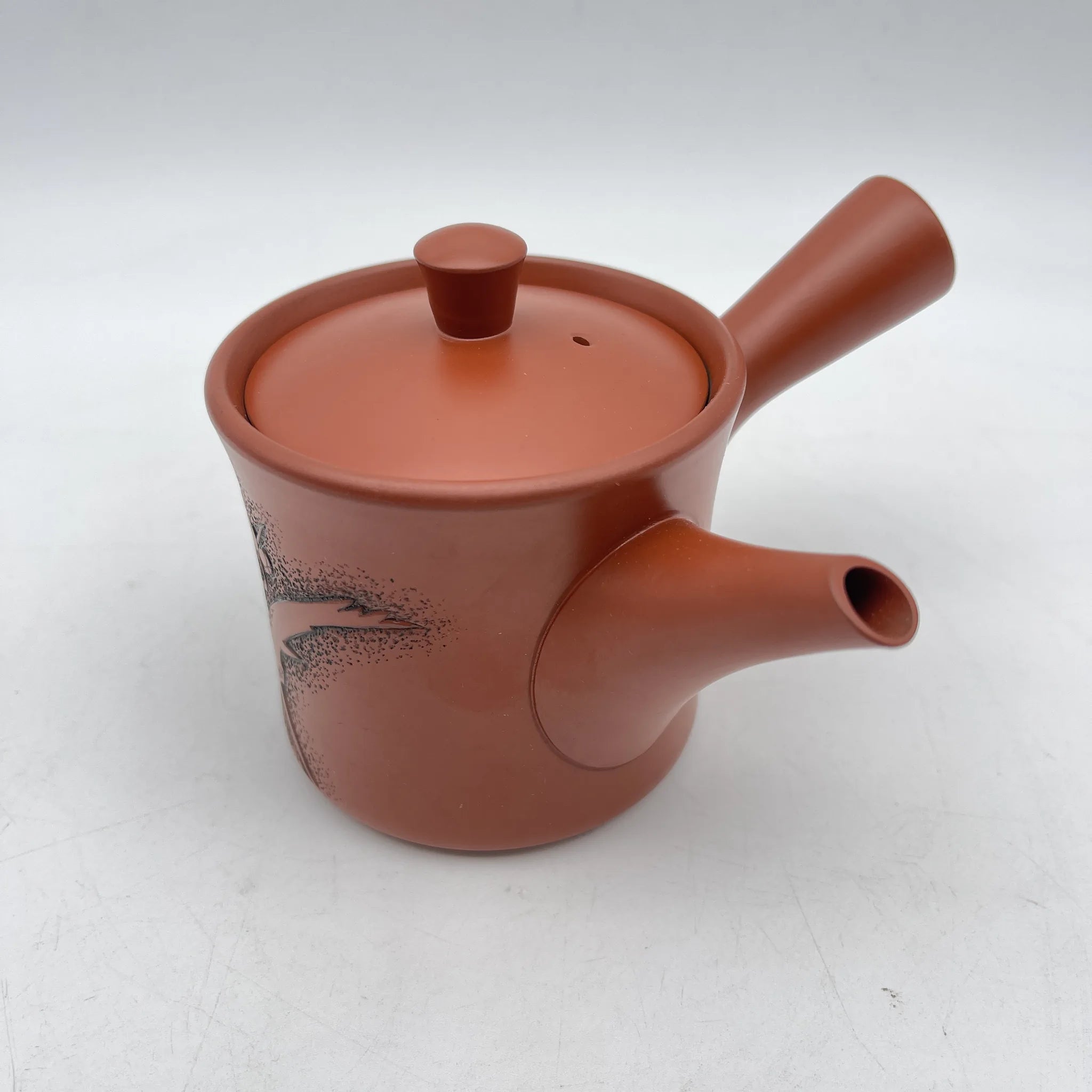 高資 / 急須 (茶注) / 常滑焼 / 推定20C後期 / 磁器 / 日本 / 朱泥, 梅